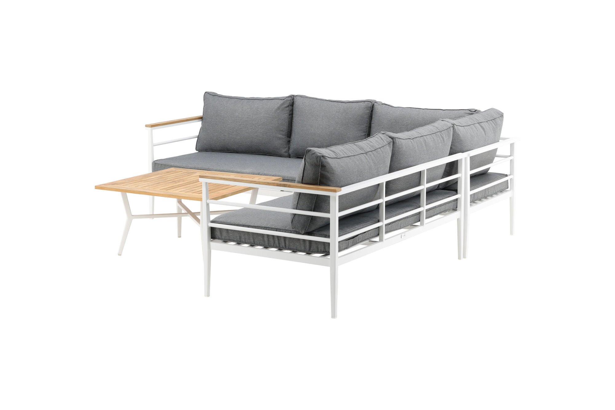 Venture Home Mexico hjørne Sofa - White Alu / Teak