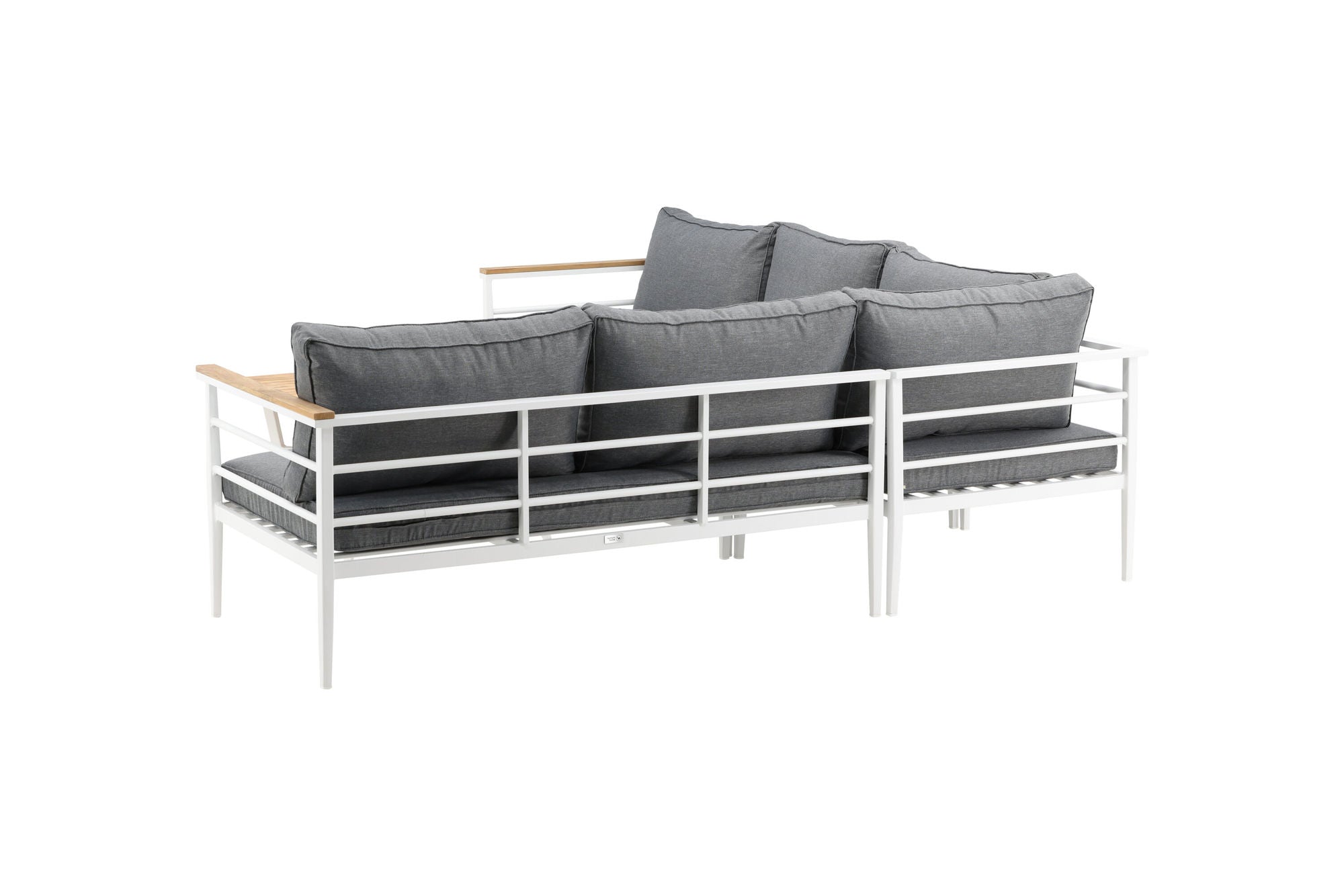Venture Home Mexico hjørne Sofa - White Alu / Teak