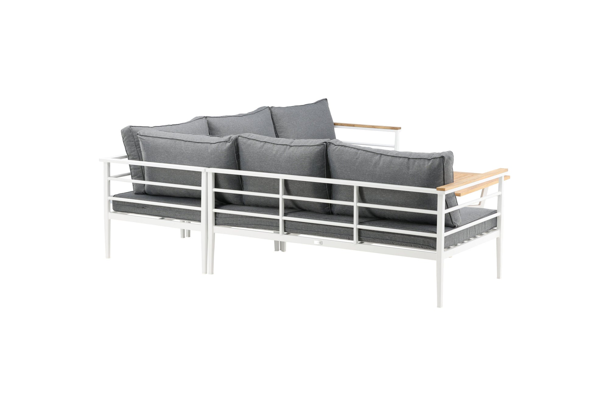 Venture Home Mexico hjørne Sofa - White Alu / Teak