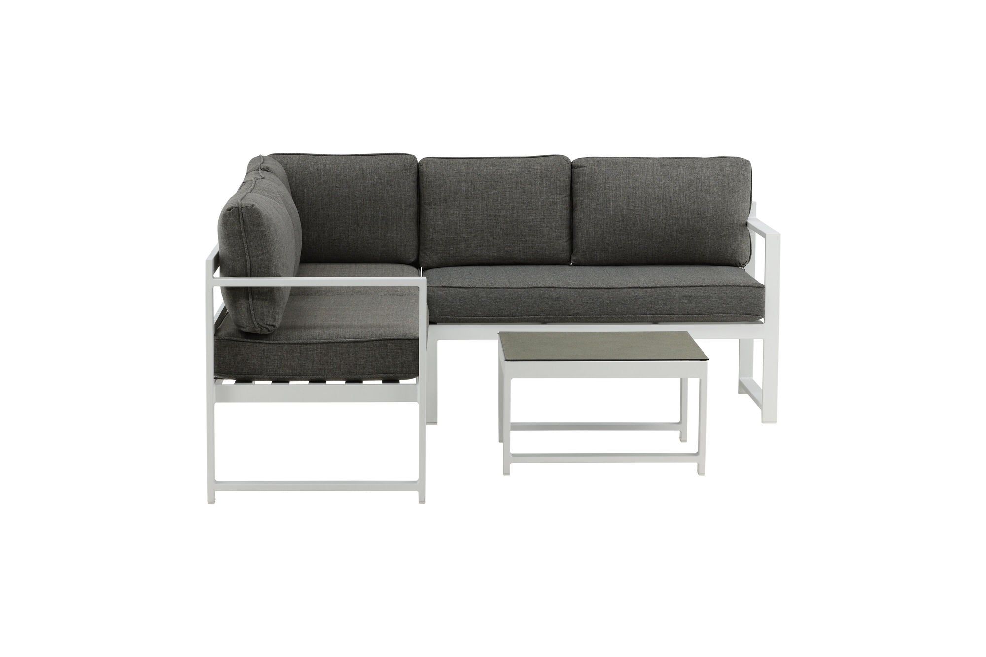 Venture Home Salvador hjørne Sofa - White / Grey cushions