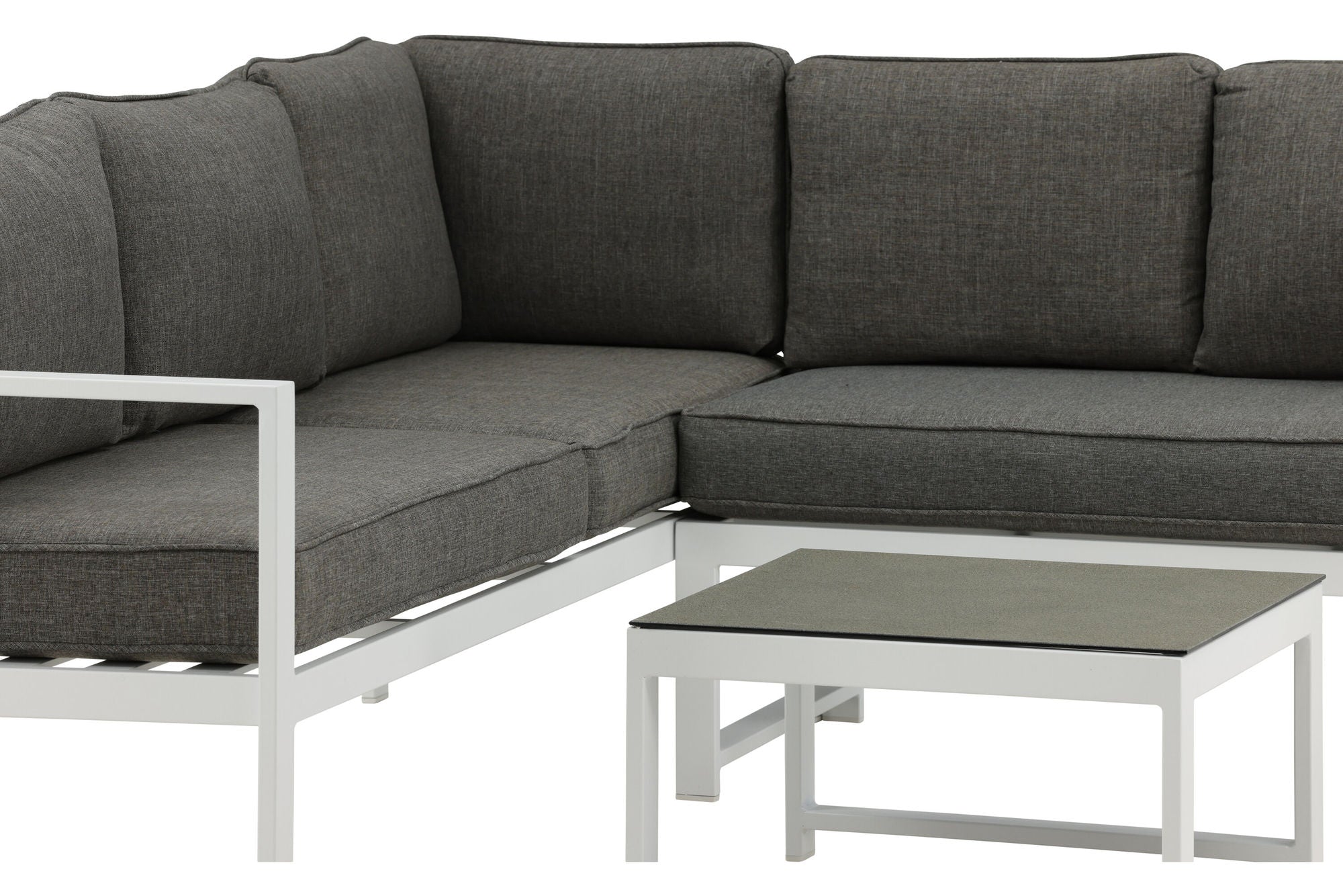 Venture Home Salvador hjørne Sofa - White / Grey cushions