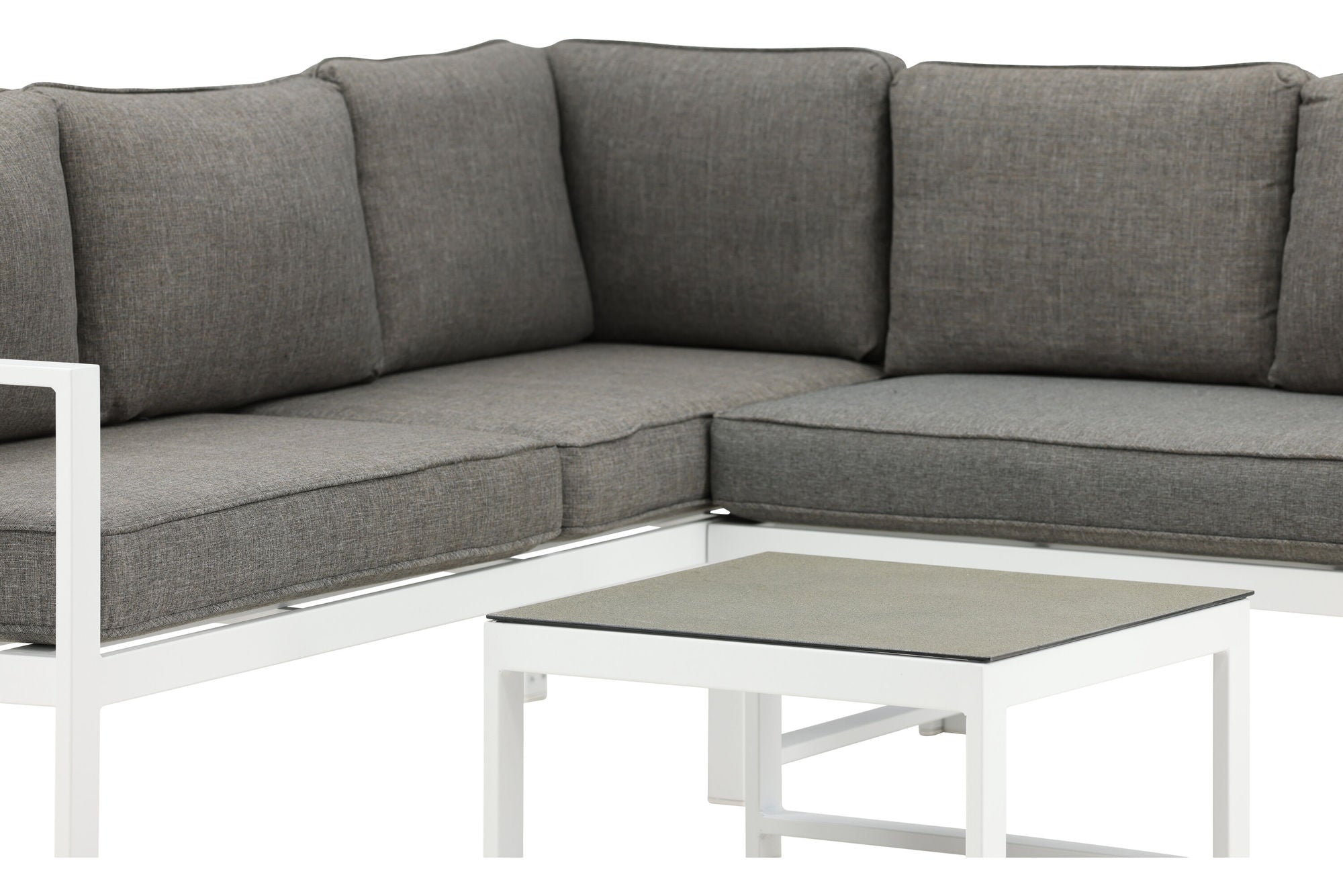 Venture Home Salvador hjørne Sofa - White / Grey cushions