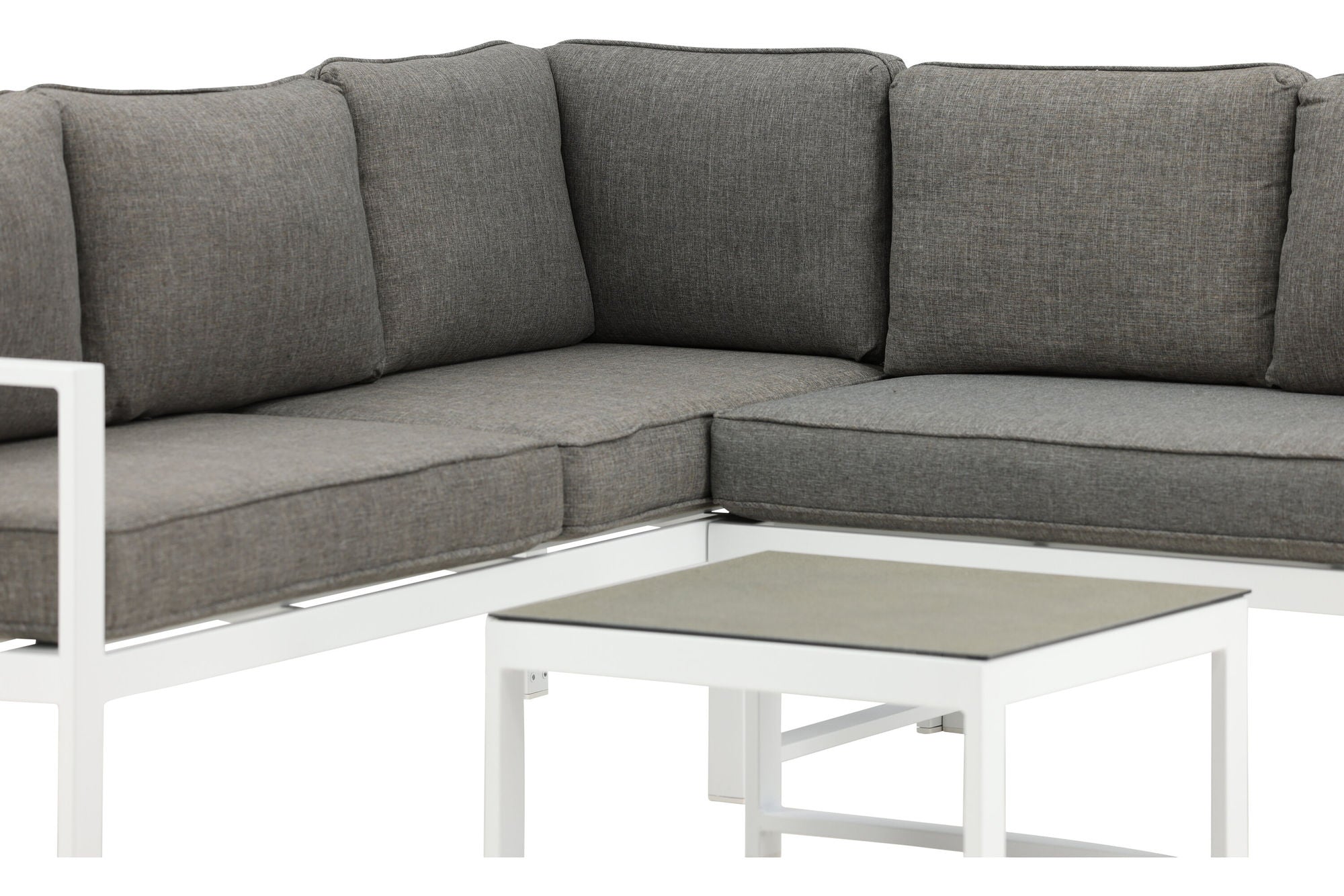 Venture Home Salvador hjørne Sofa - White / Grey cushions
