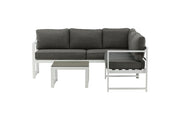 Venture Home Salvador hjørne Sofa - White / Grey cushions