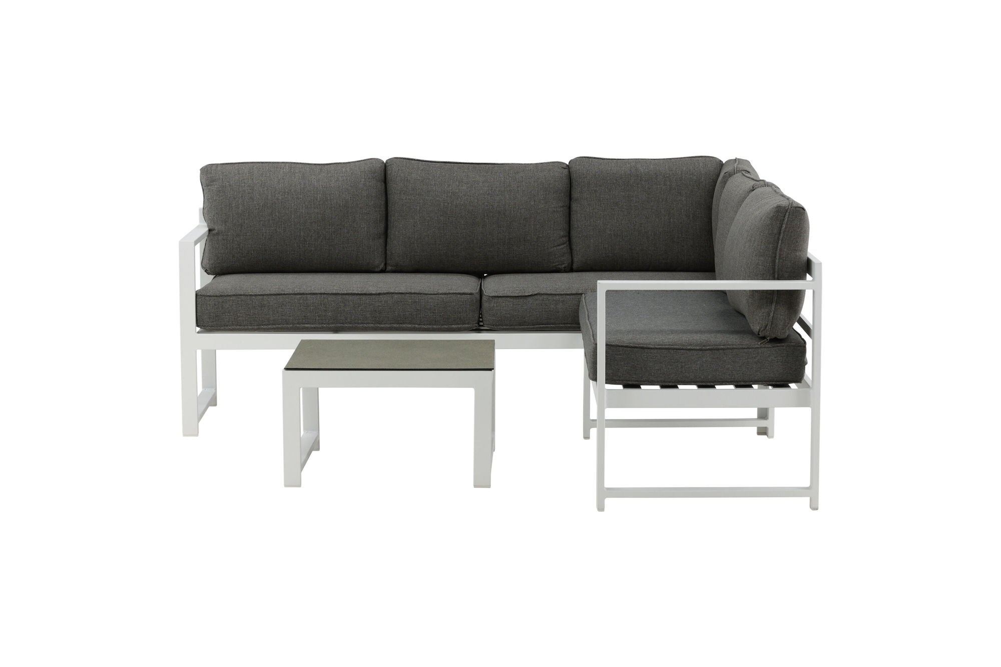 Venture Home Salvador hjørne Sofa - White / Grey cushions