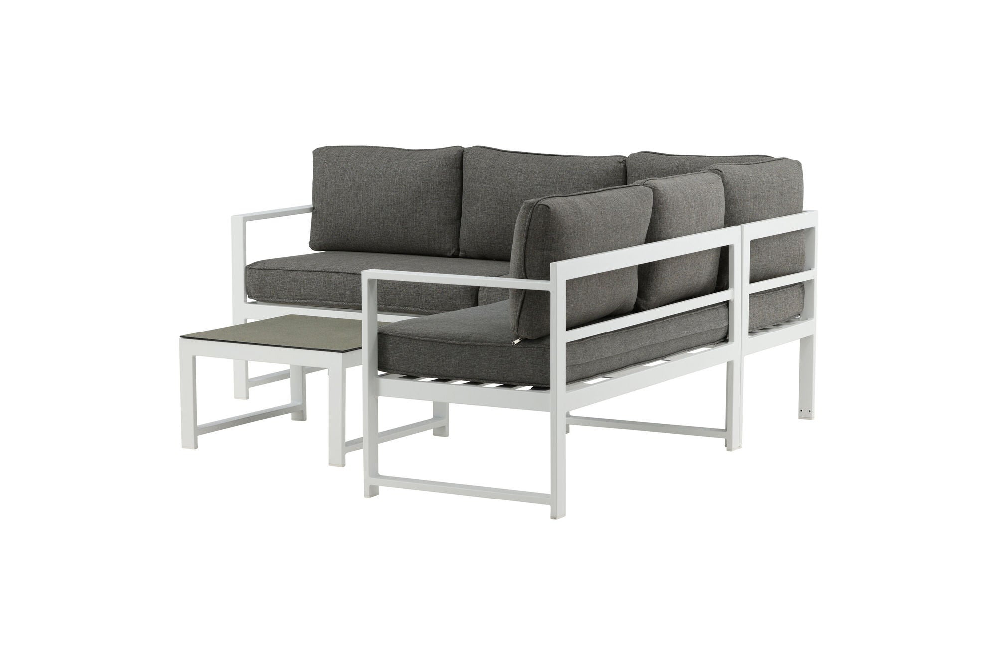 Venture Home Salvador hjørne Sofa - White / Grey cushions