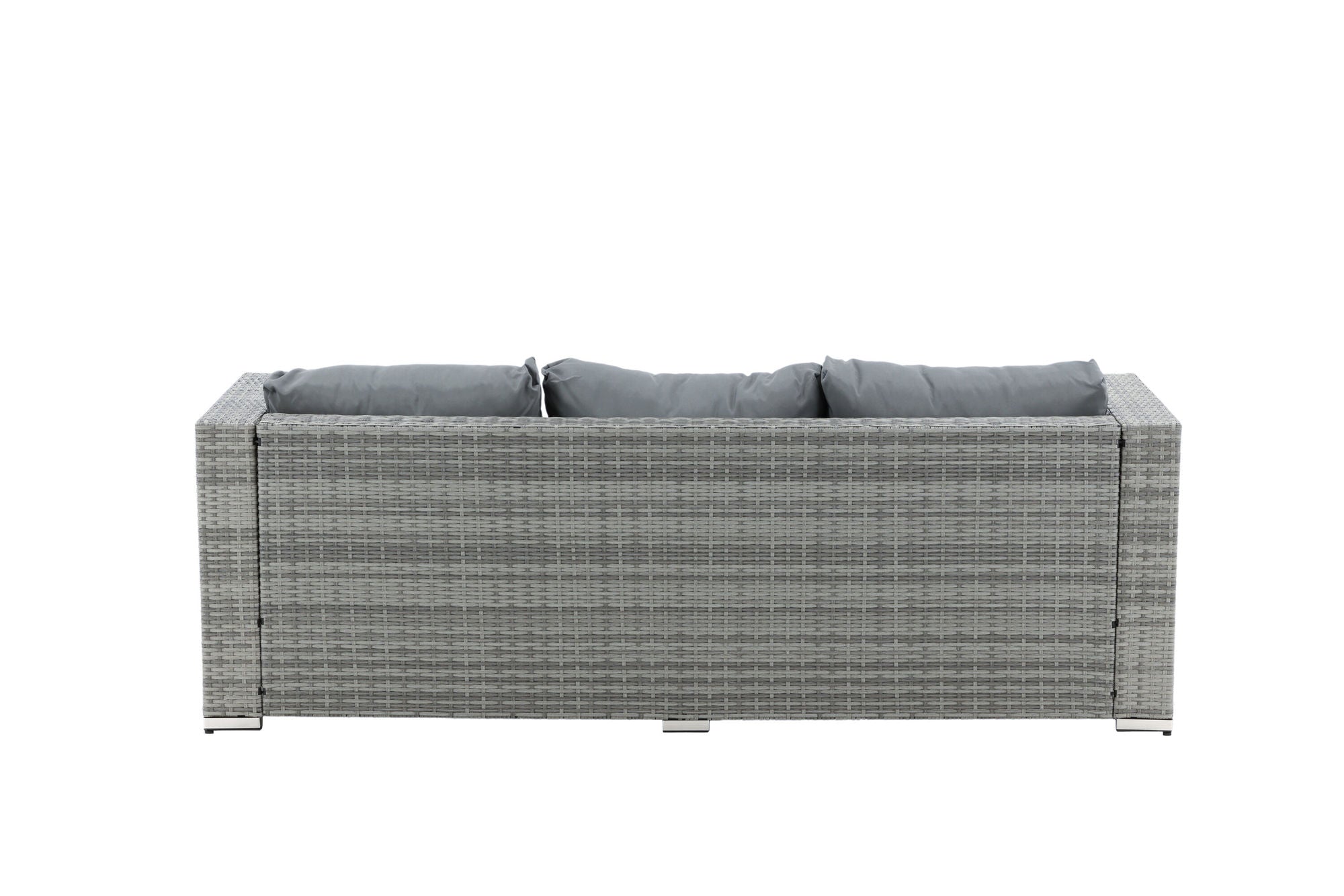 Venture Home Rotterdam chaise lounge set- Grey Wicker / Grey Cushion