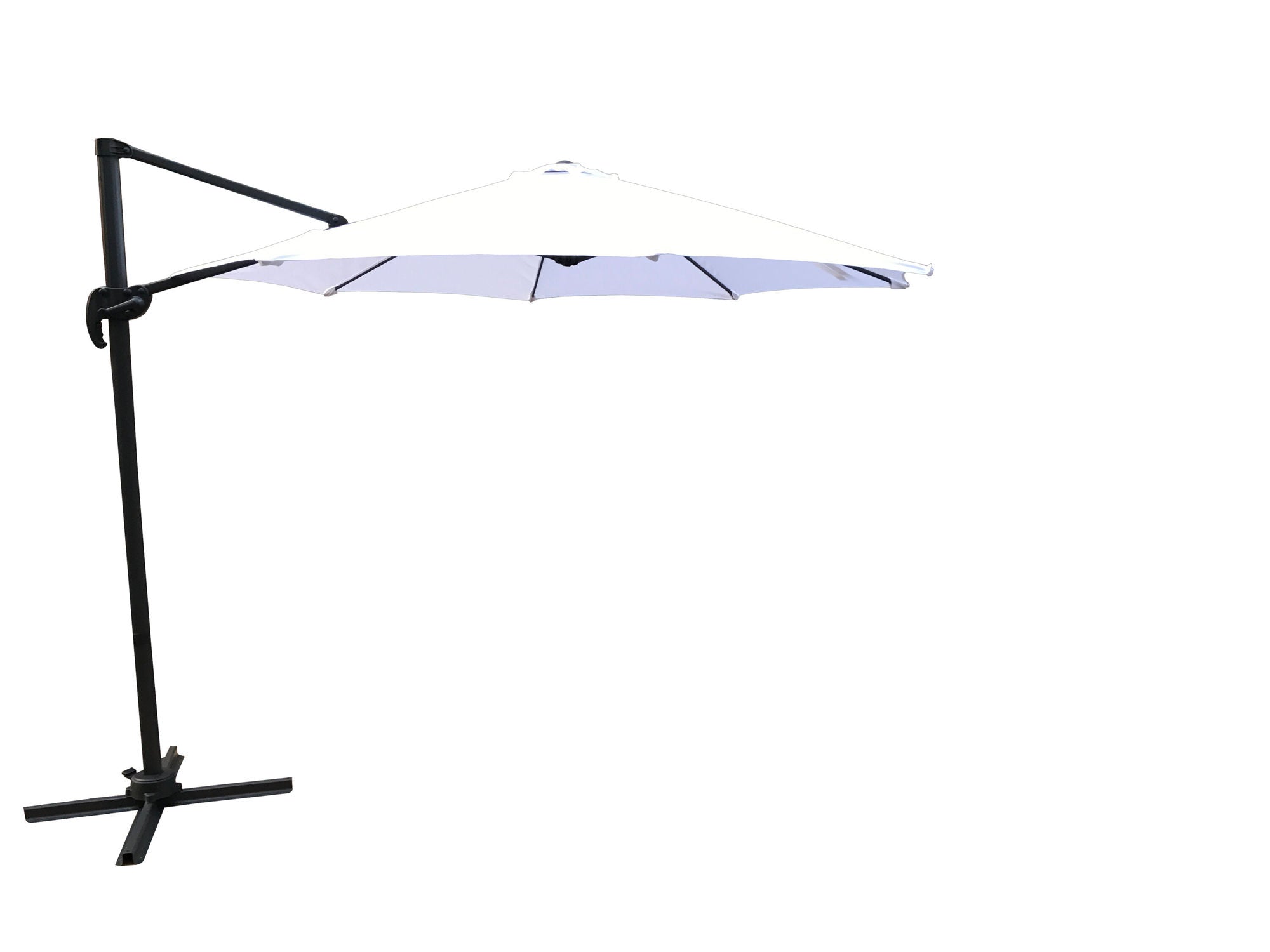 Venture Home Leeds Umbrella 3m - Black/White