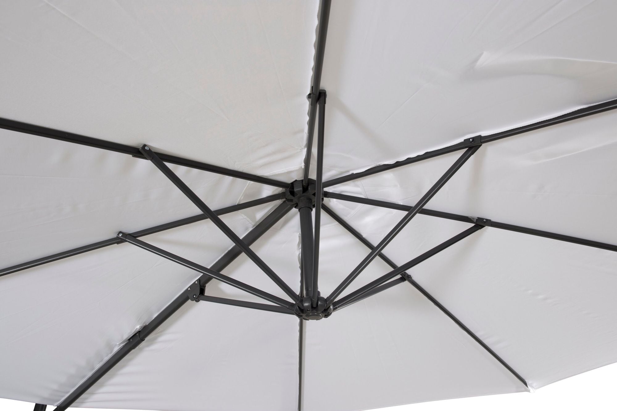 Venture Home Leeds Umbrella 3m - Black/White