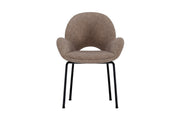 Venture Home Florensa Spisebordsstol - 2-pack - Black / Brown Velvet
