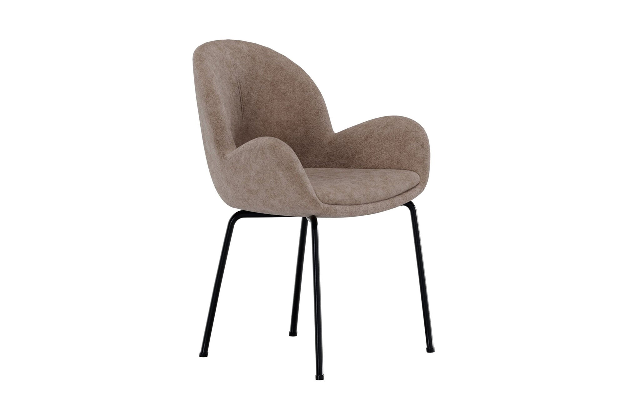 Venture Home Florensa Spisebordsstol - 2-pack - Black / Brown Velvet