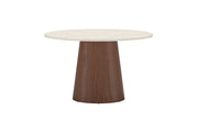 Venture Home Lanzo spisebord - Mocca / Travertinelook - MDF w 3d-paper