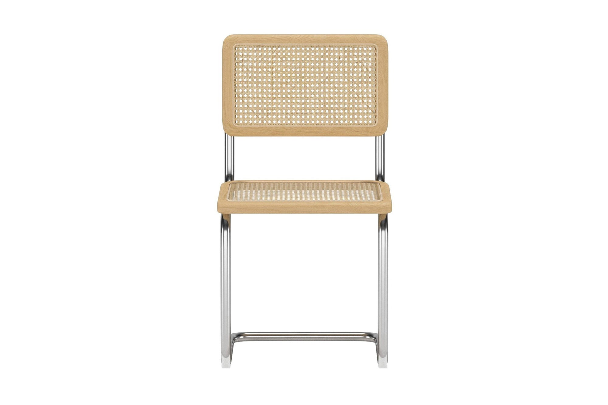 Venture Home Robert Spisebordsstol - 2-pack - Chrome / Nature Rattan