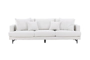 Venture Home Sofia Sofa - Black / Beige Fabric / linen