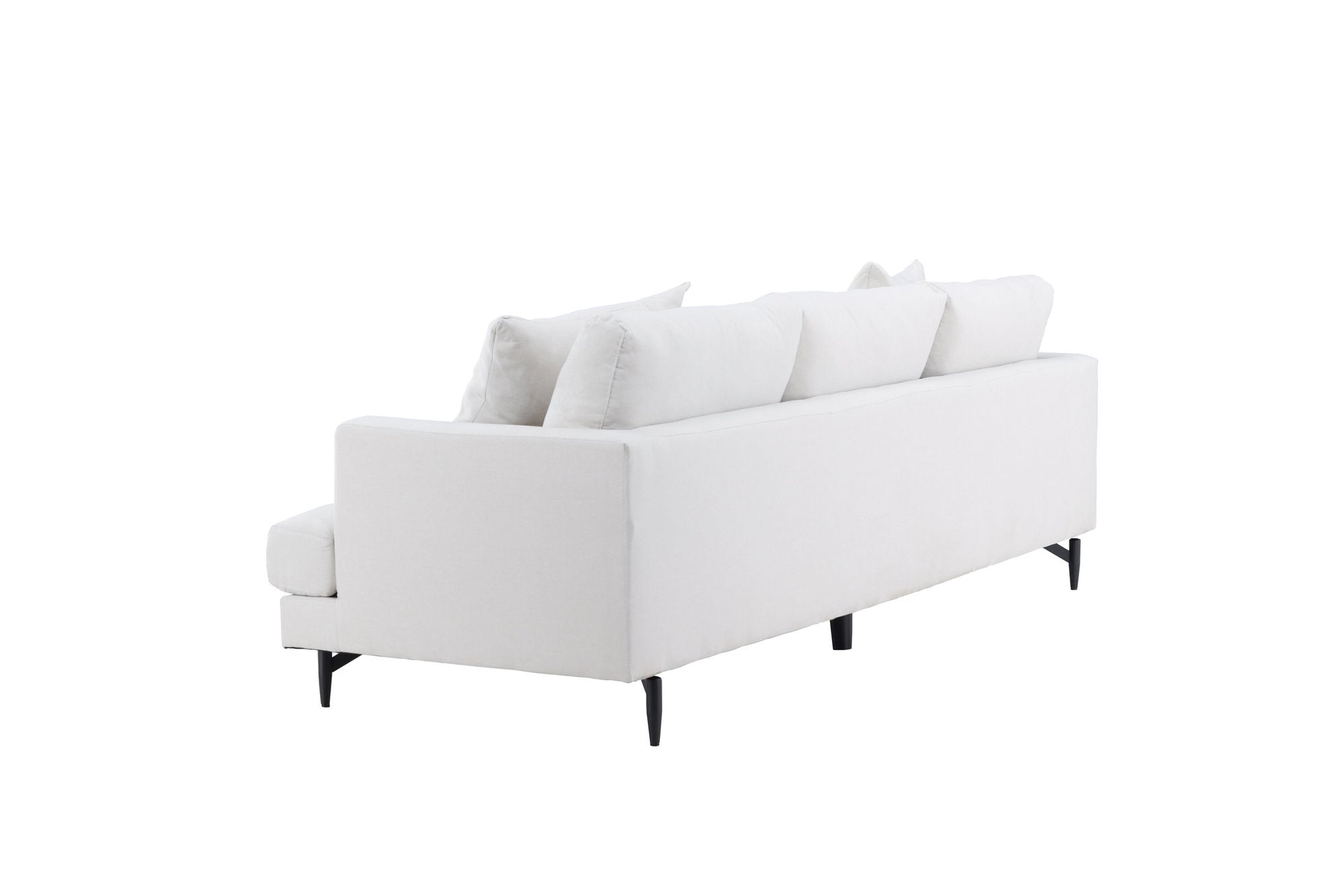 Venture Home Sofia Sofa - Black / Beige Fabric / linen