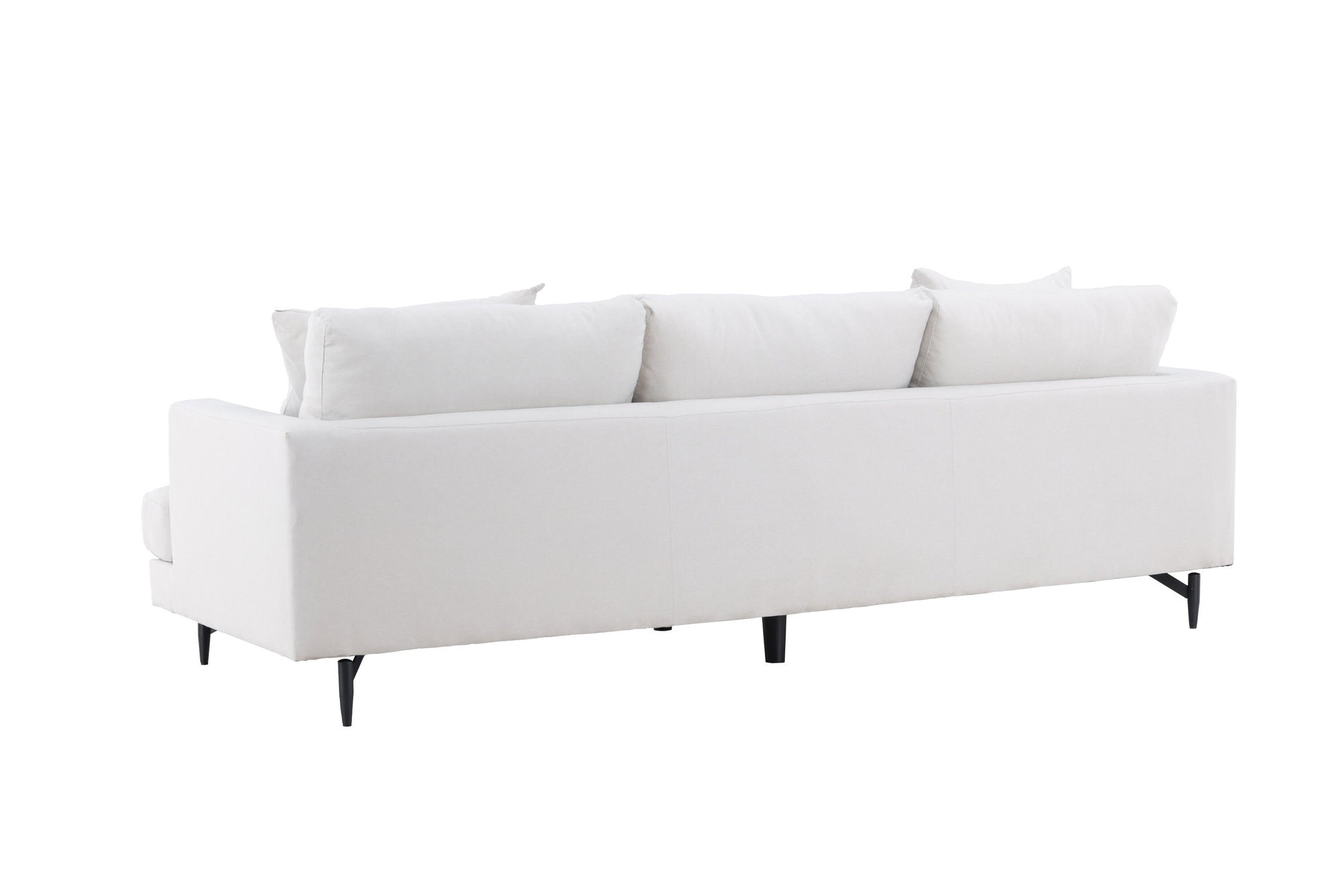Venture Home Sofia Sofa - Black / Beige Fabric / linen