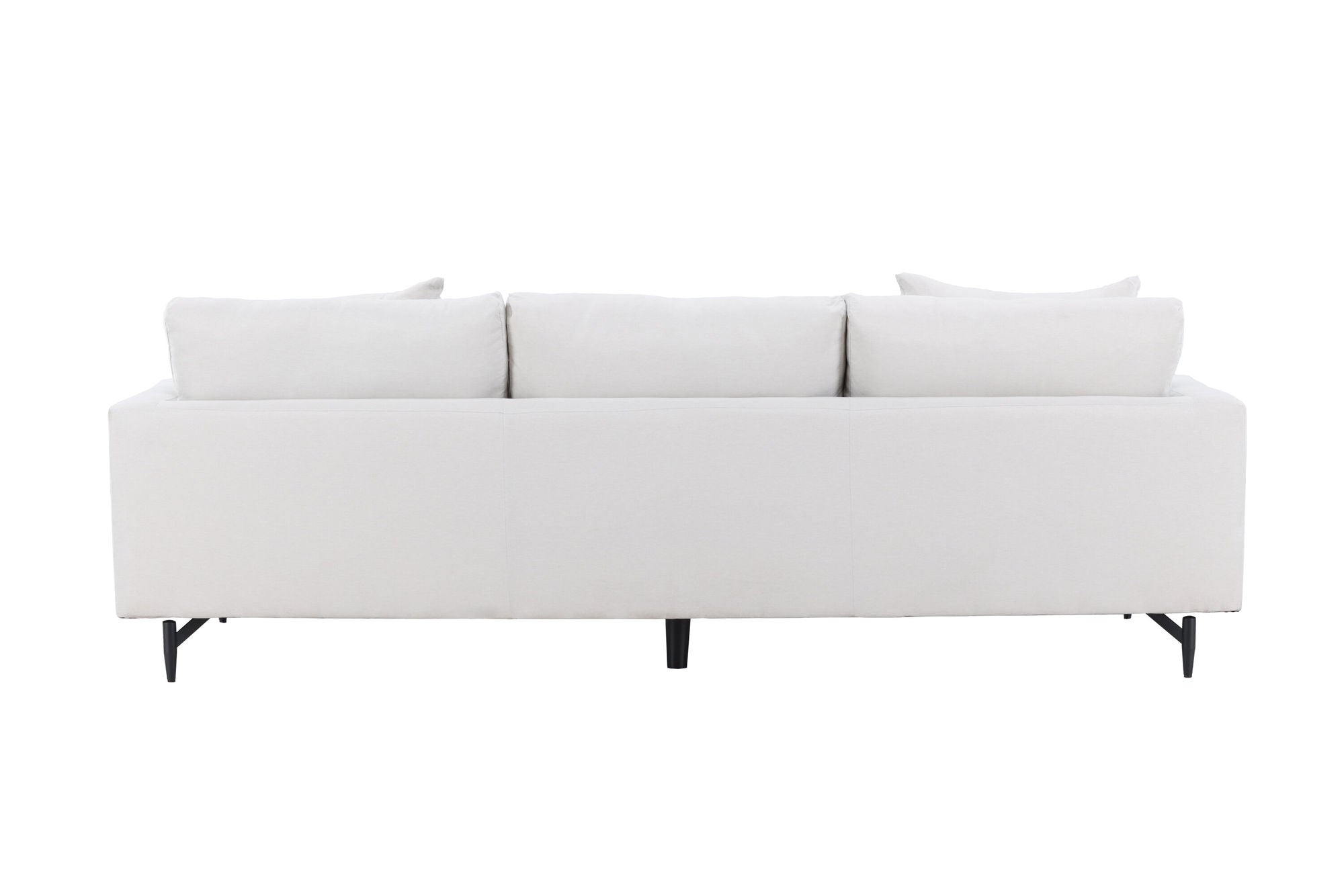 Venture Home Sofia Sofa - Black / Beige Fabric / linen