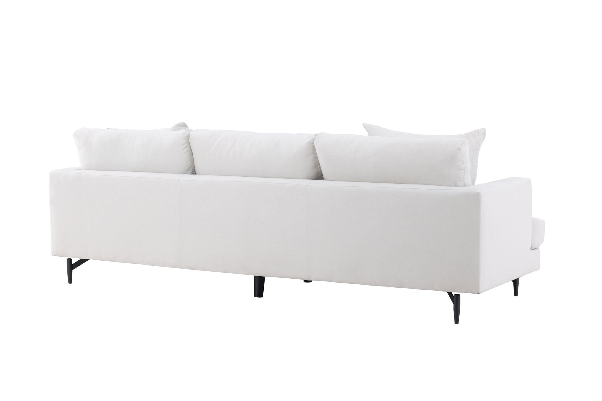 Venture Home Sofia Sofa - Black / Beige Fabric / linen