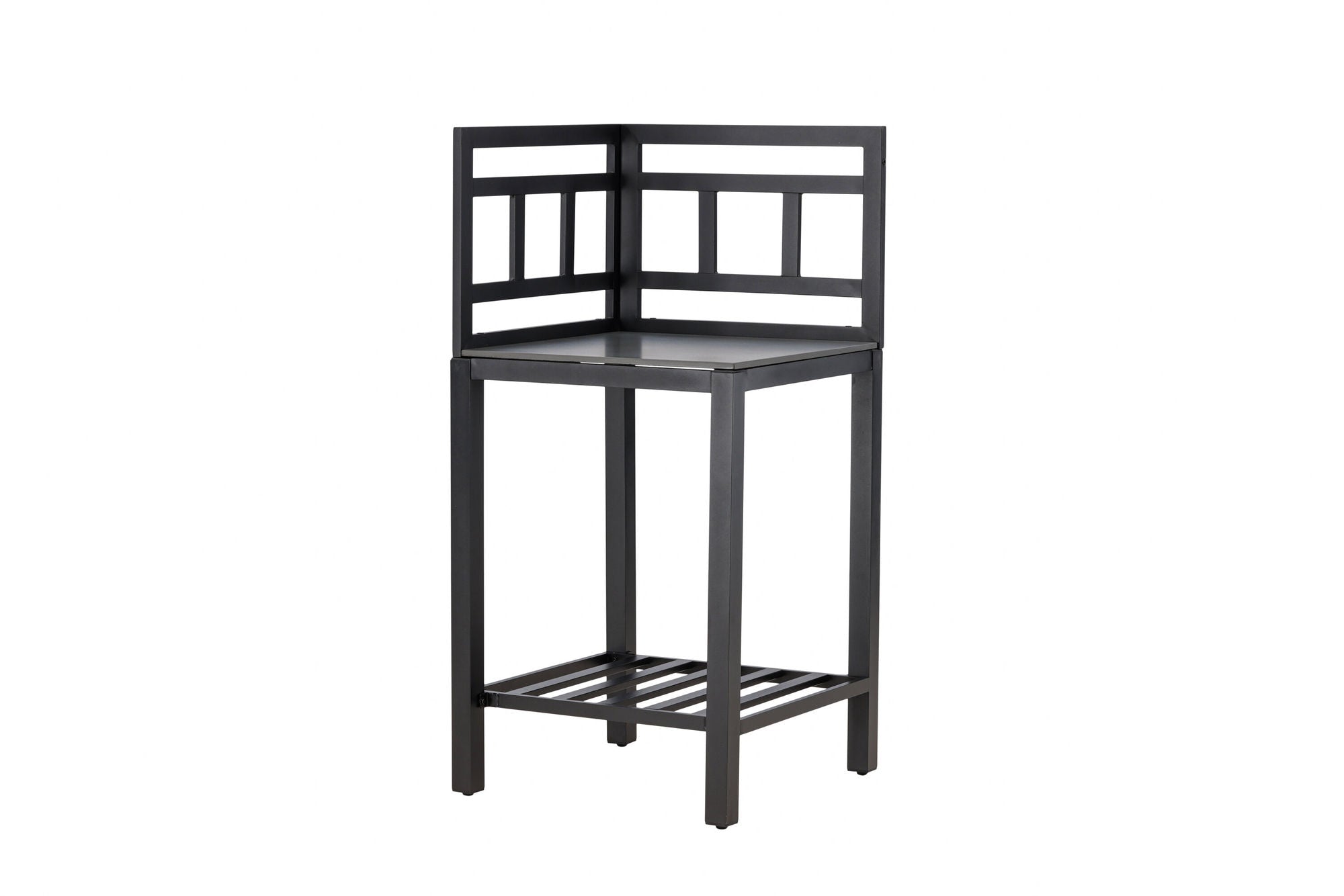 Venture Home Alicante garden kitchen corner bord black/fiber concrete