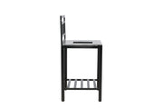 Venture Home Alicante garden kitchen bord with hole black/fiber concrete