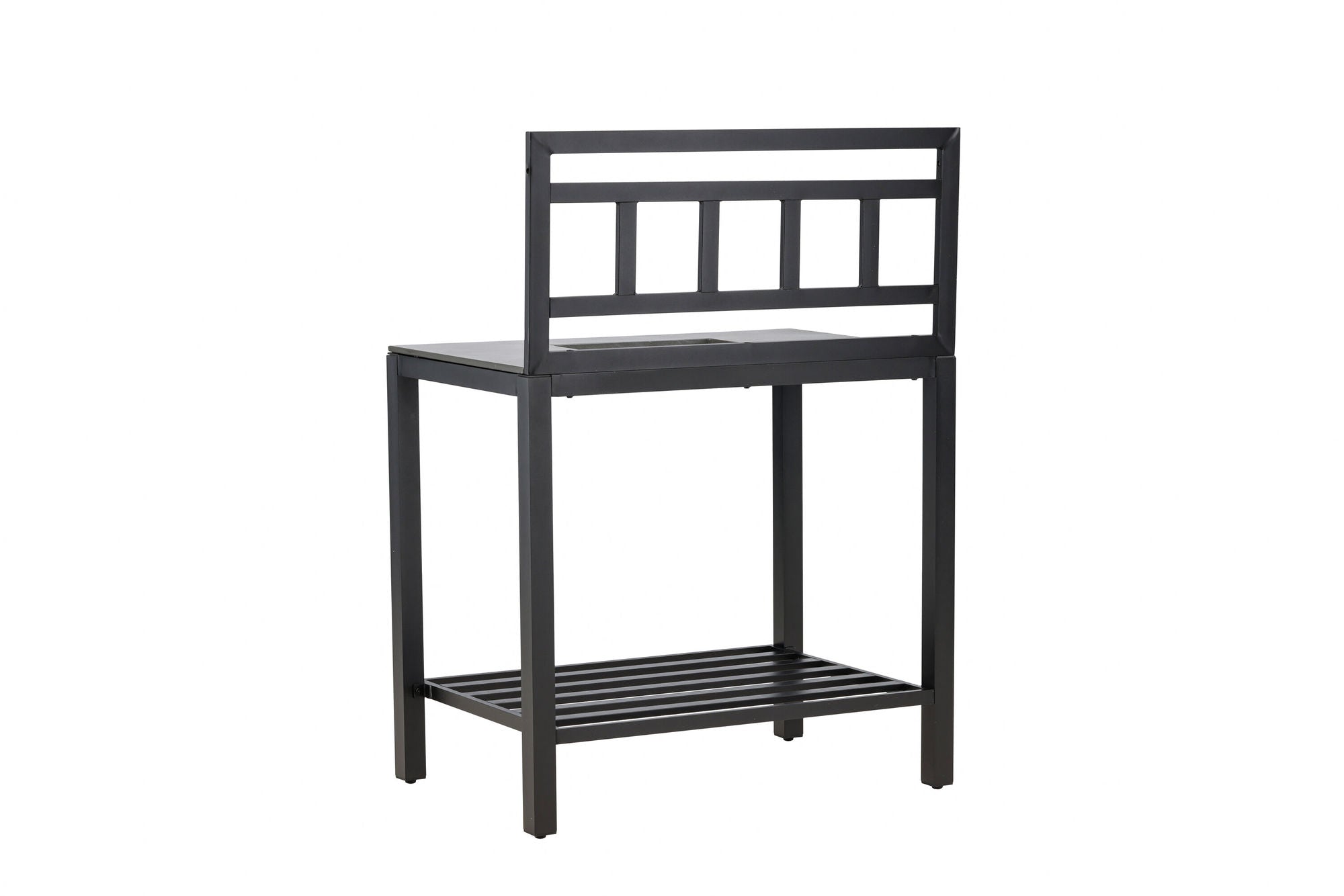 Venture Home Alicante garden kitchen bord with hole black/fiber concrete