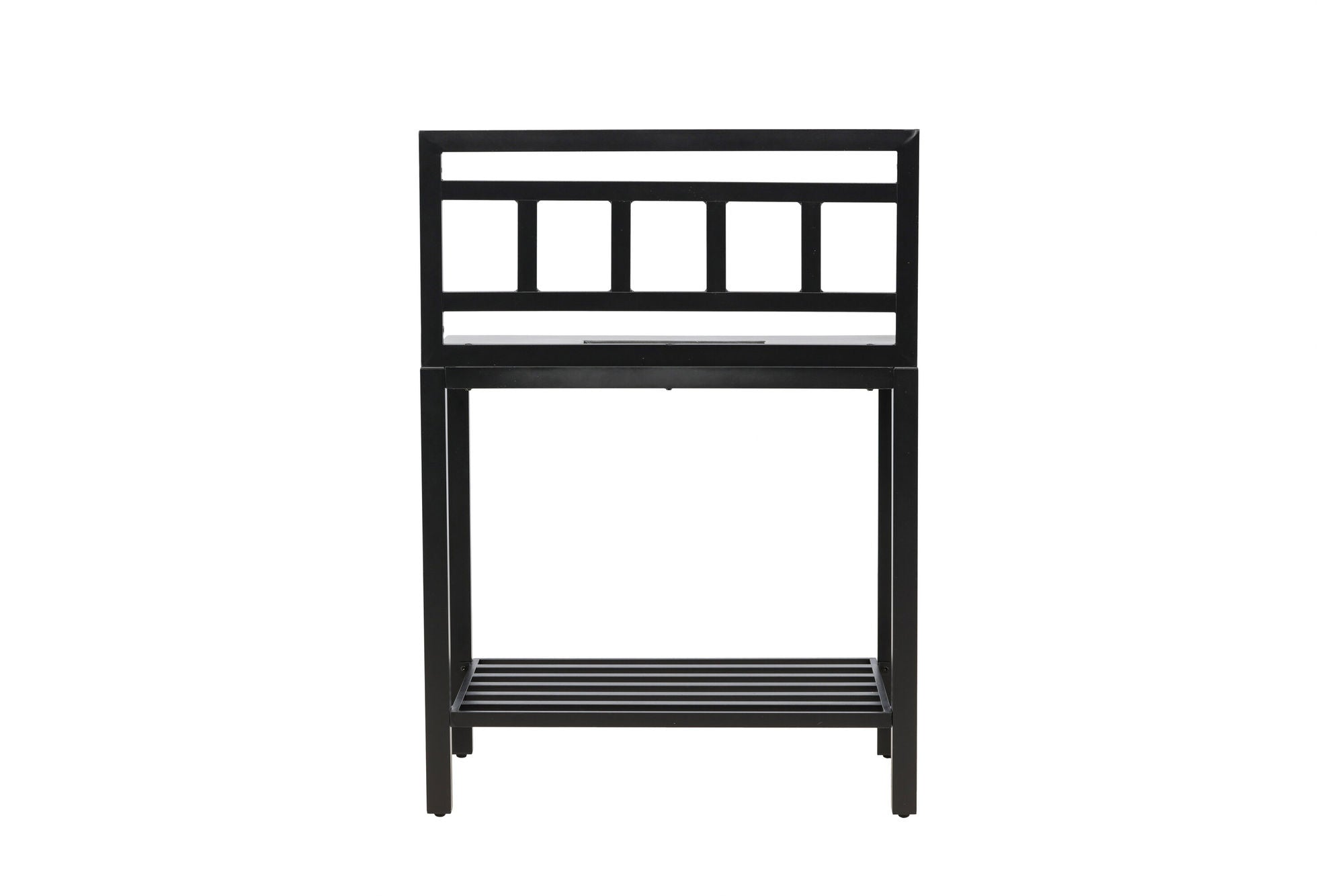 Venture Home Alicante garden kitchen bord with hole black/fiber concrete