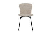Venture Home Linus Spisebordsstol - 2-pack - Black / Beige Boucle