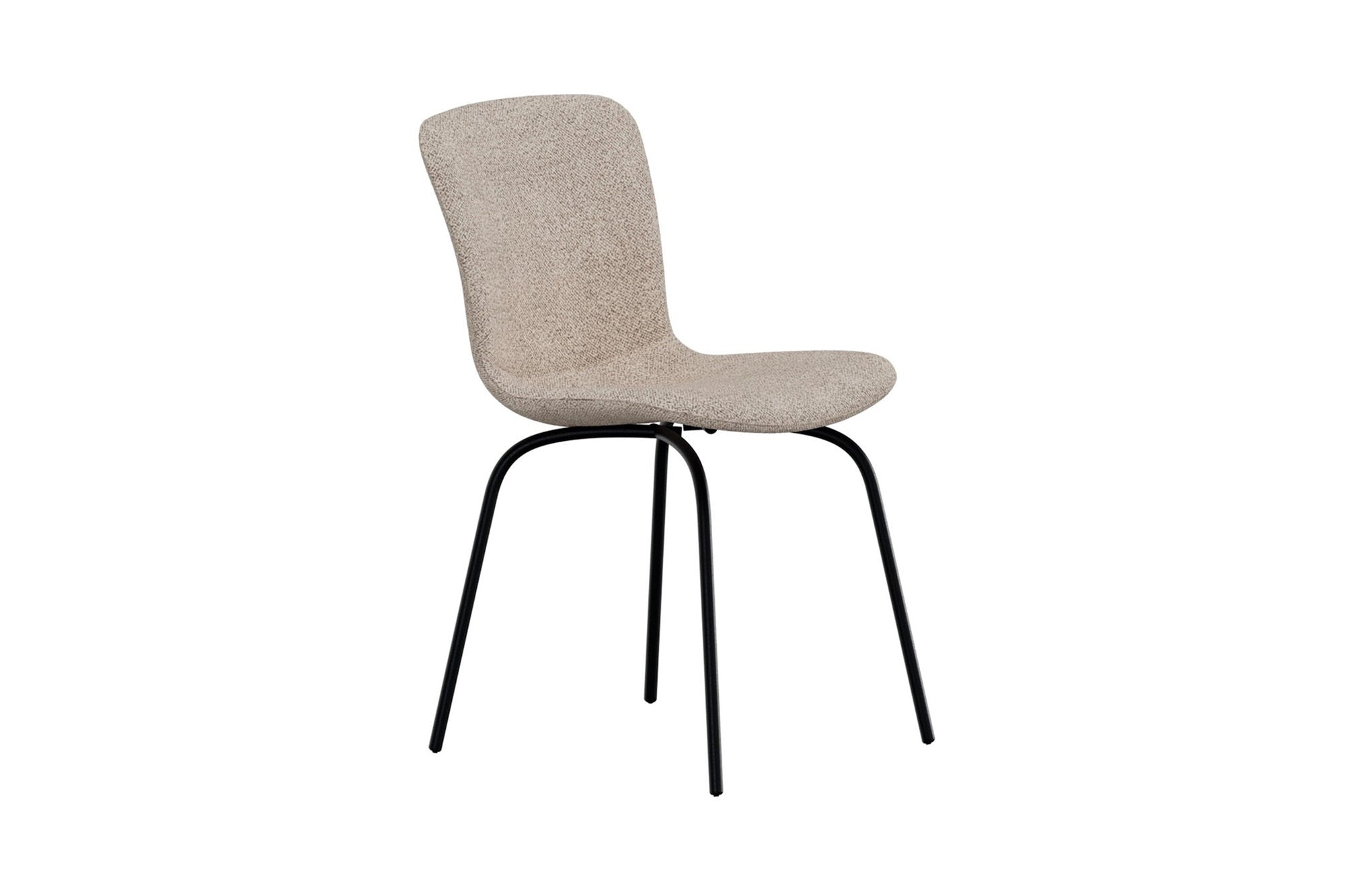 Venture Home Linus Spisebordsstol - 2-pack - Black / Beige Boucle