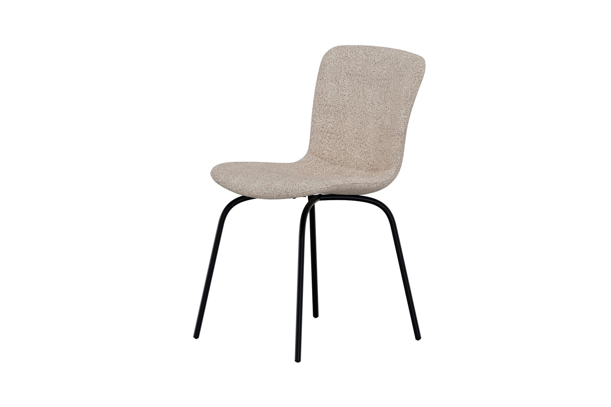 Venture Home Linus Spisebordsstol - 2-pack - Black / Beige Boucle