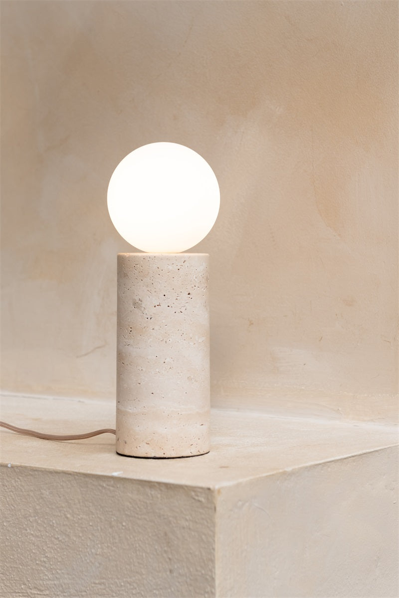 Tivoli dia.12 x h.30cm, Hvid, Bord lampe