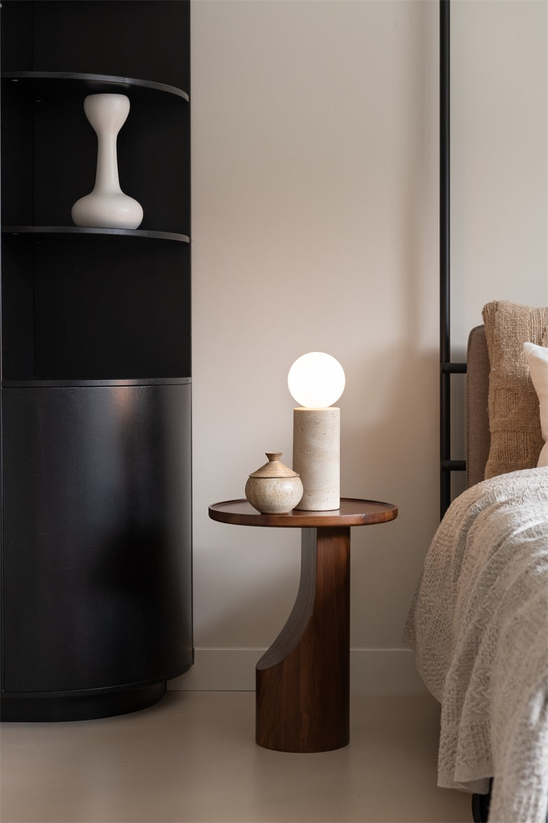 Tivoli dia.12 x h.30cm, Hvid, Bord lampe