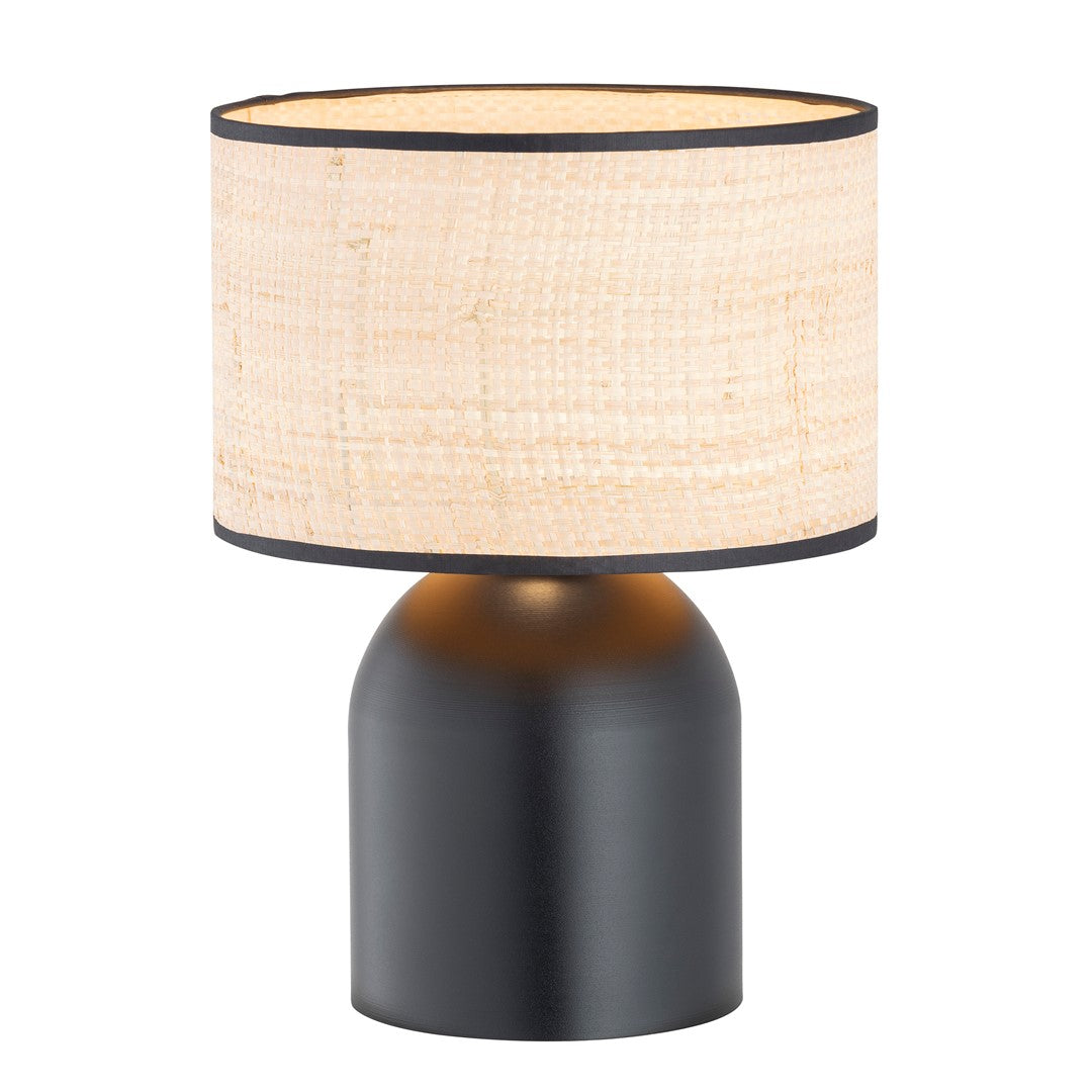 ASPEN LN1 SORT/RATTAN Bordlampe