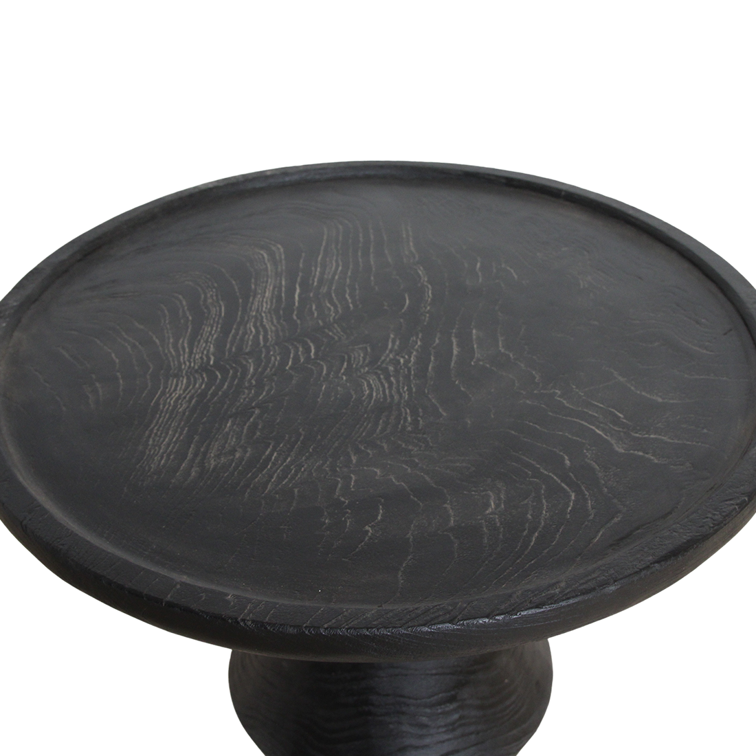 Nero teak side bord Twilight - Sort