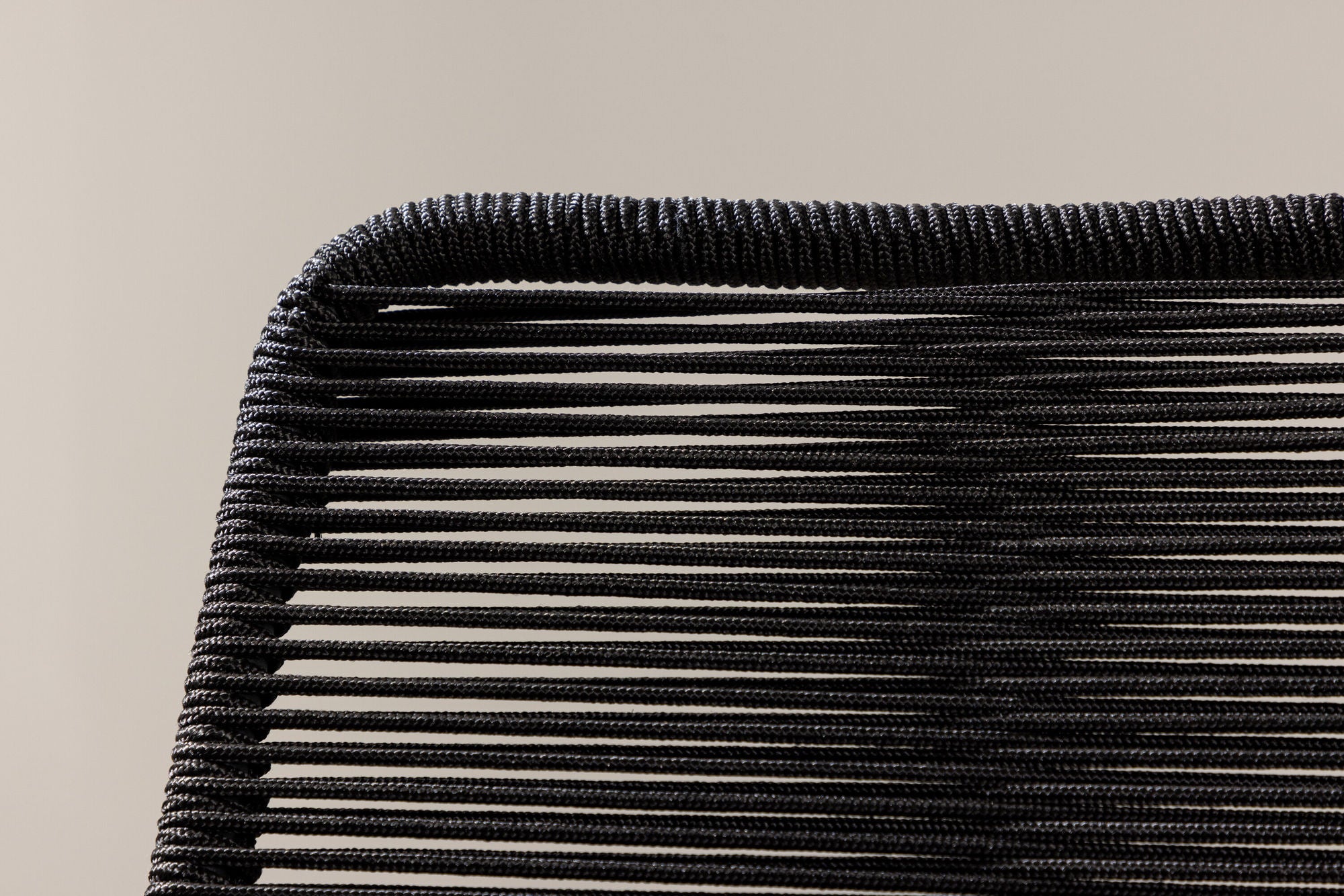 Venture Home Lindos Armchair 2-pack - Black Alu / Black Rope