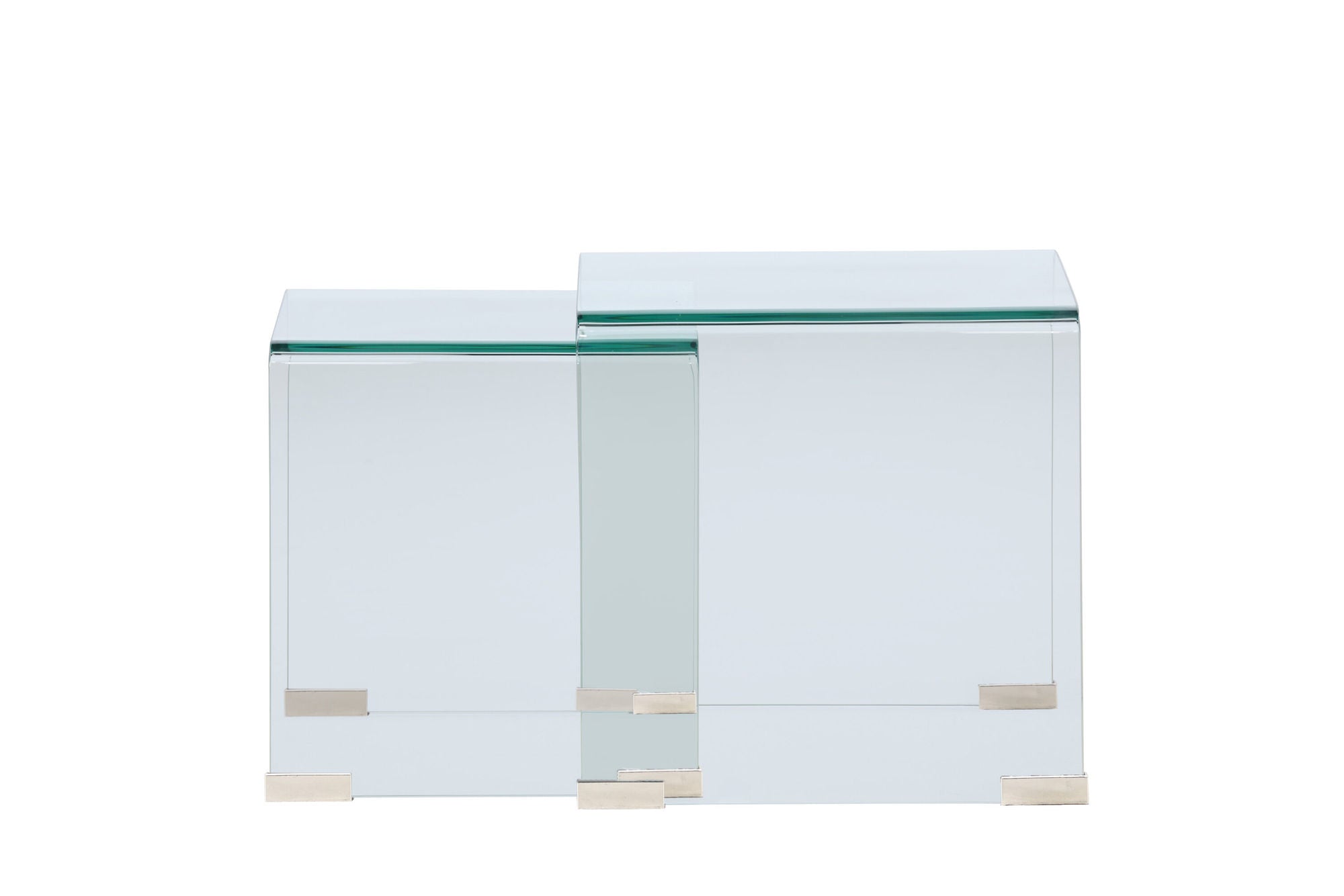 Venture Home Telemark Side bord 42x42x42 cm, 36x36x39 cm - Clear Glass