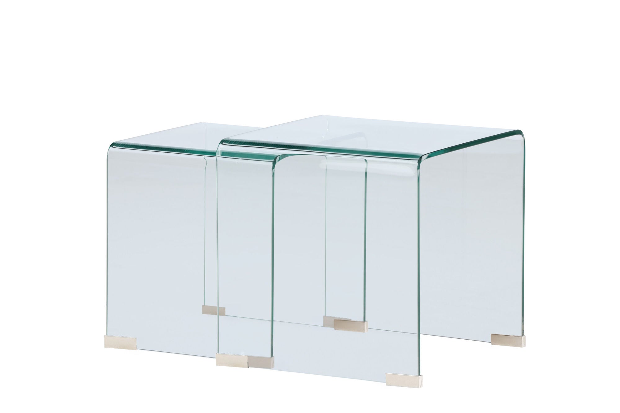 Venture Home Telemark Side bord 42x42x42 cm, 36x36x39 cm - Clear Glass