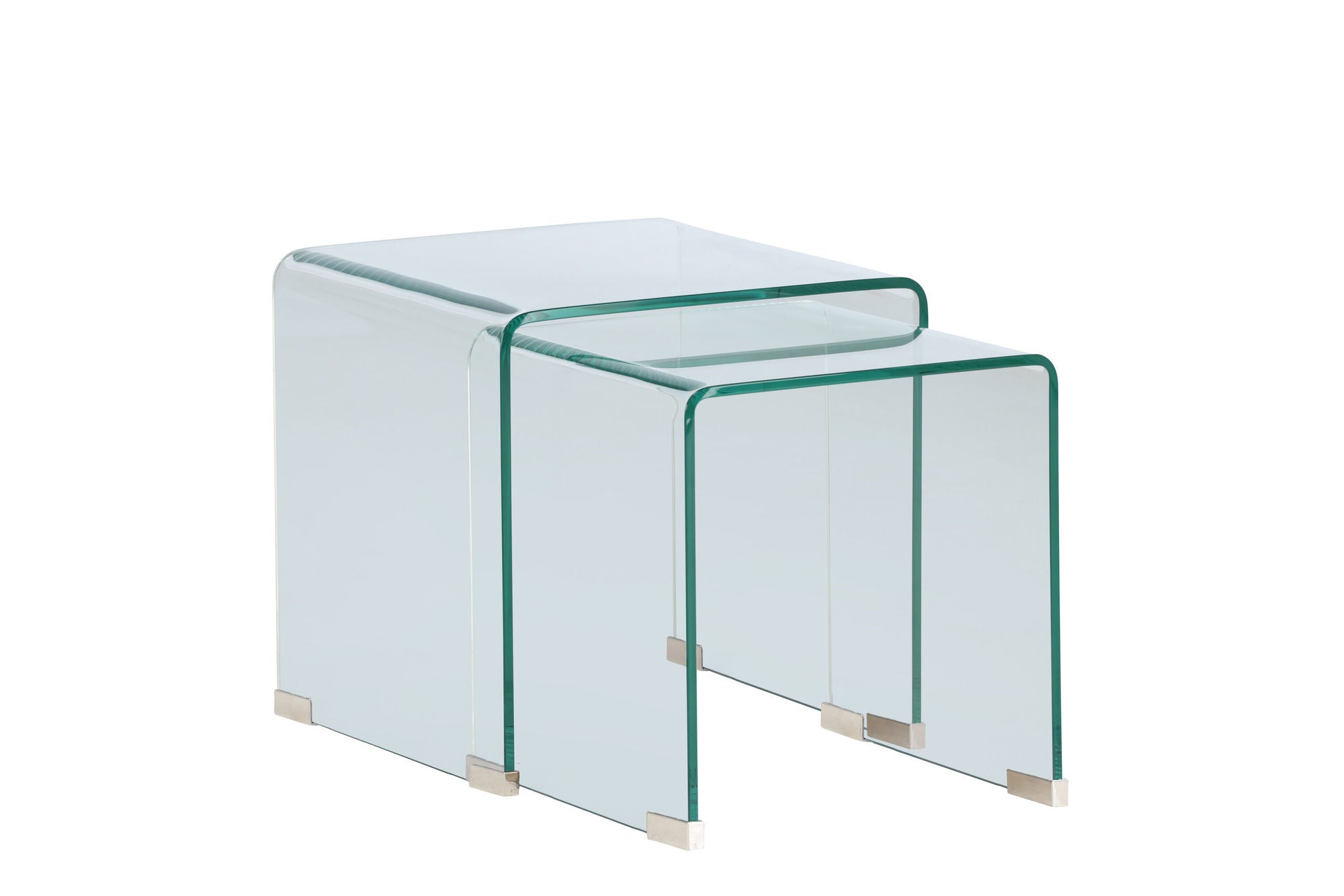 Venture Home Telemark Side bord 42x42x42 cm, 36x36x39 cm - Clear Glass