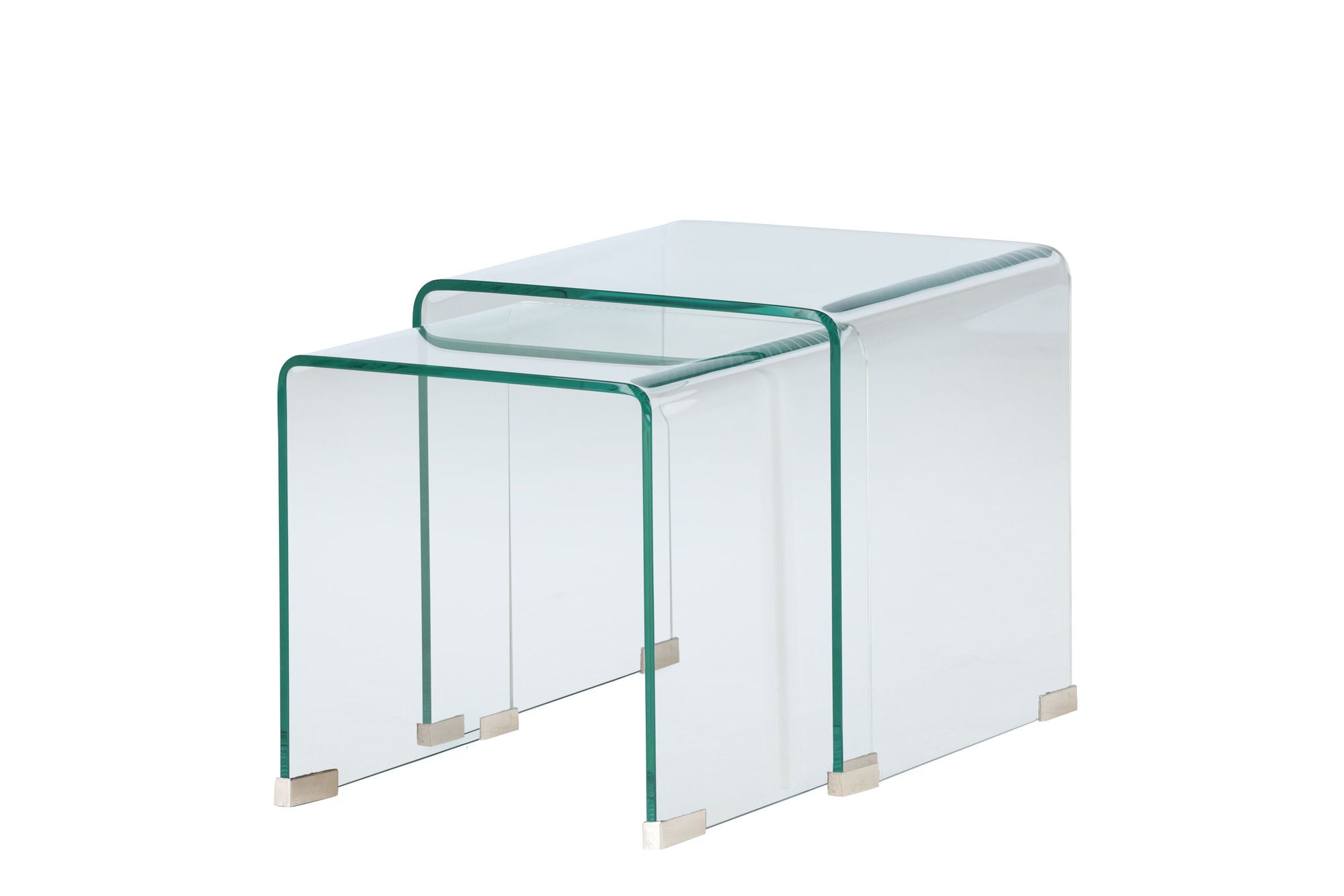 Venture Home Telemark Side bord 42x42x42 cm, 36x36x39 cm - Clear Glass