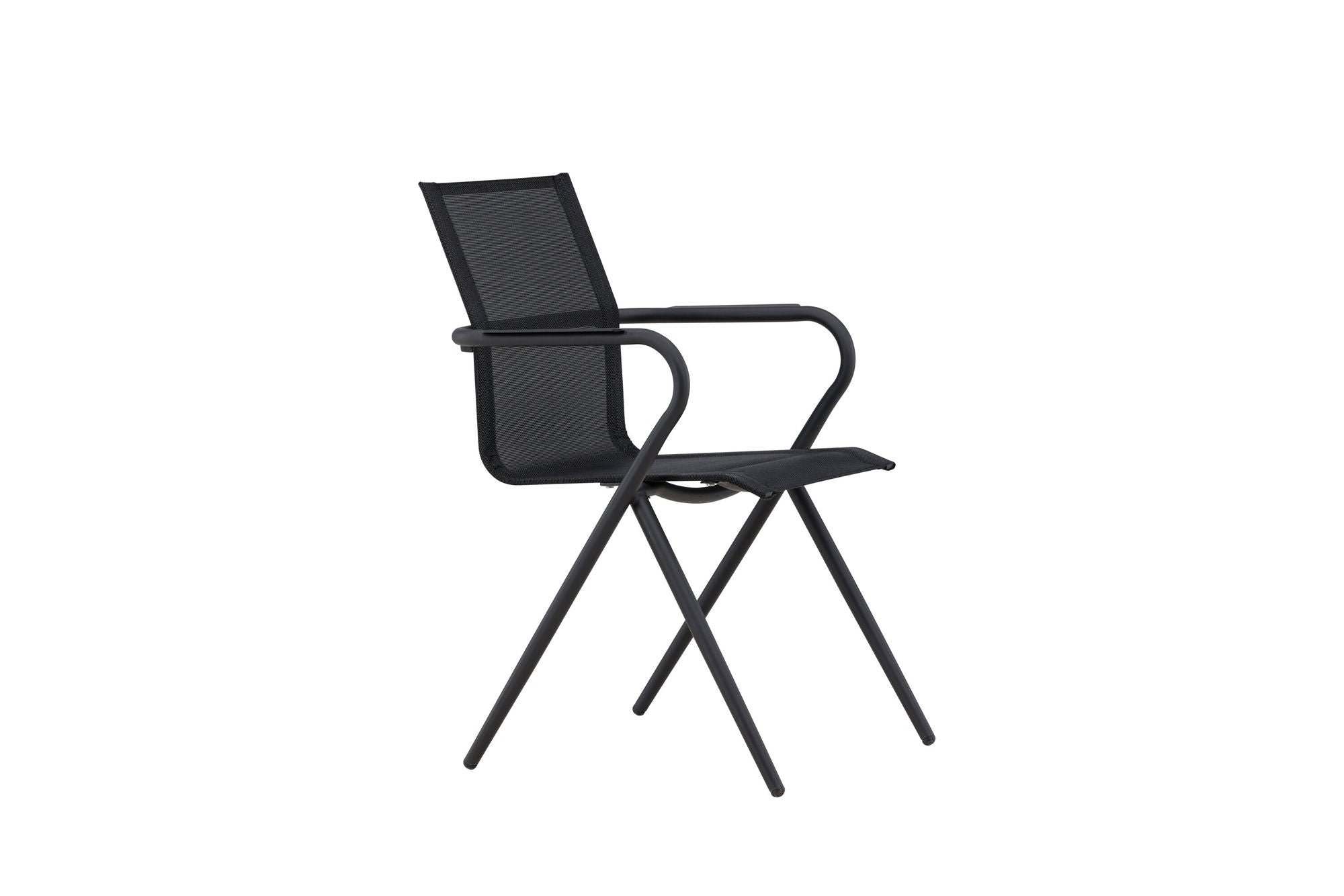 Venture Home Alina Spisebordsstol 6-pack - Black Alu / Black Textilene (Stackable stol)