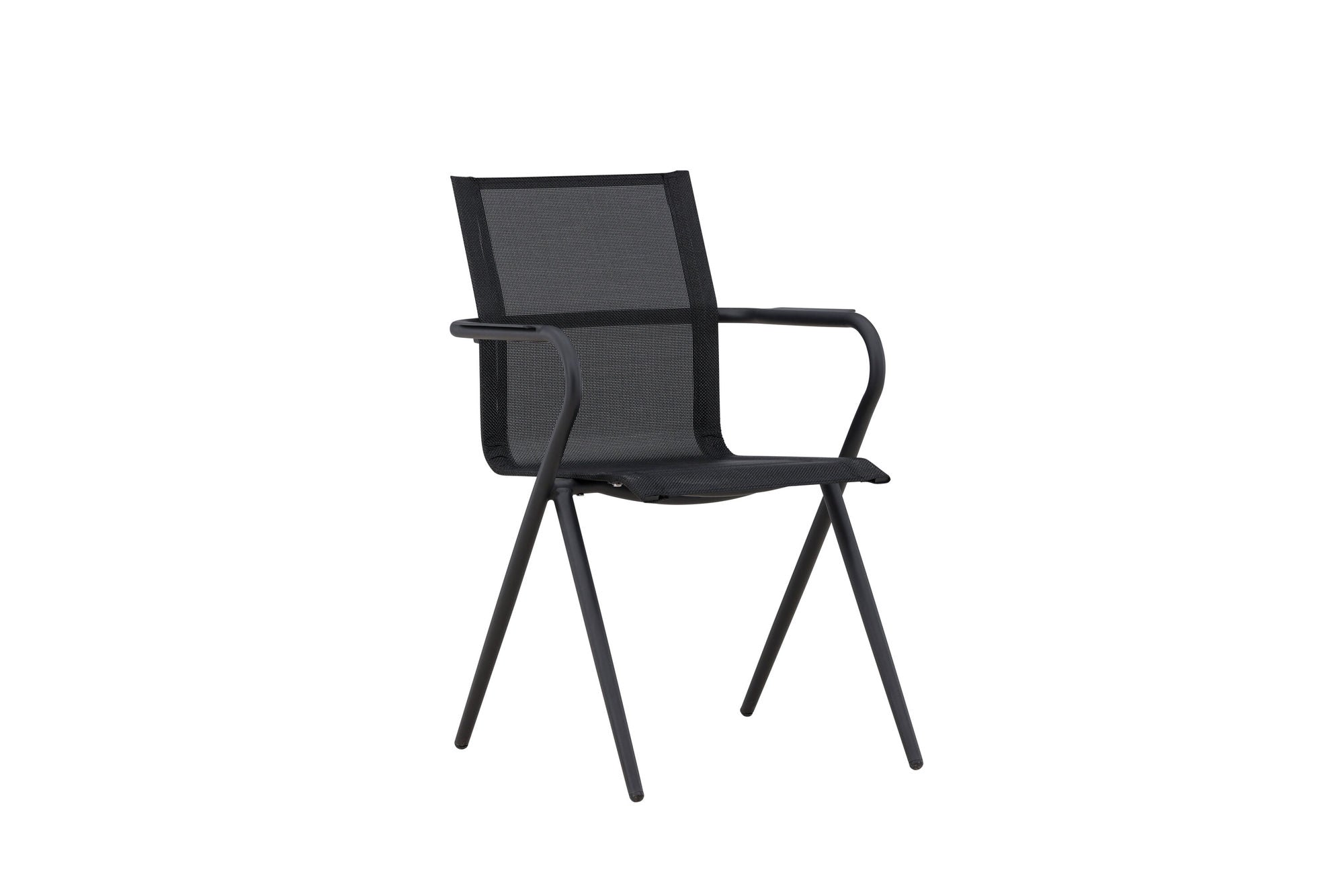 Venture Home Alina Spisebordsstol 6-pack - Black Alu / Black Textilene (Stackable stol)