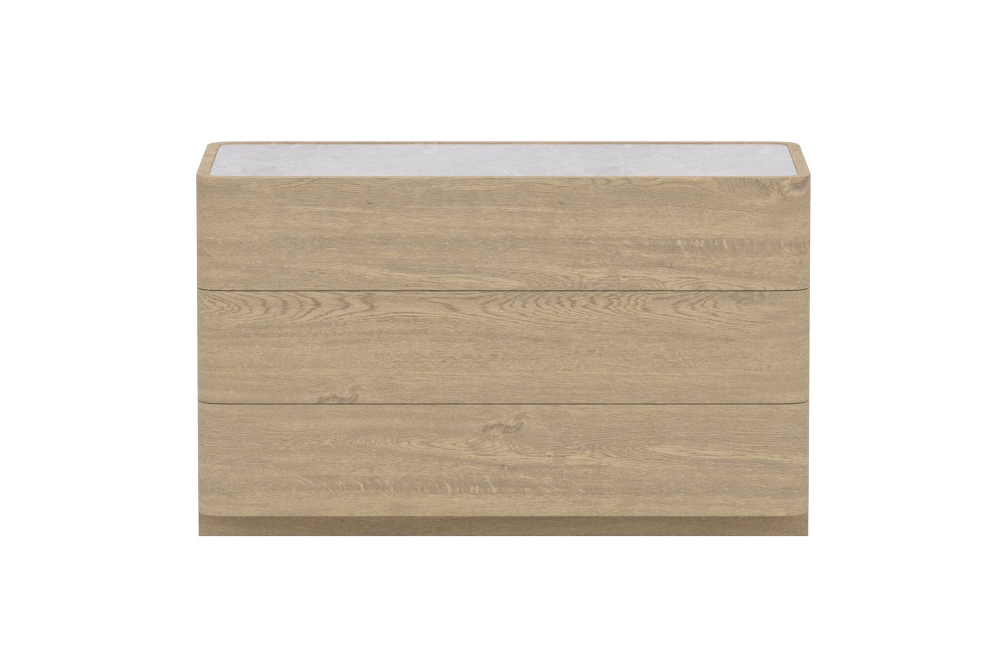 Venture Home Noble Drawer 48x100x60 cm - Nature MDF / 3D Paper Glass
