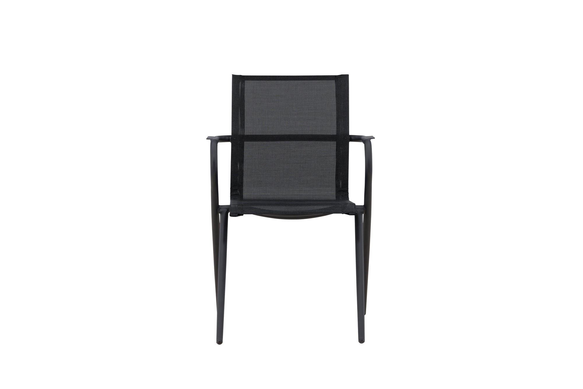 Venture Home Alina Spisebordsstol 6-pack - Black Alu / Black Textilene (Stackable stol)