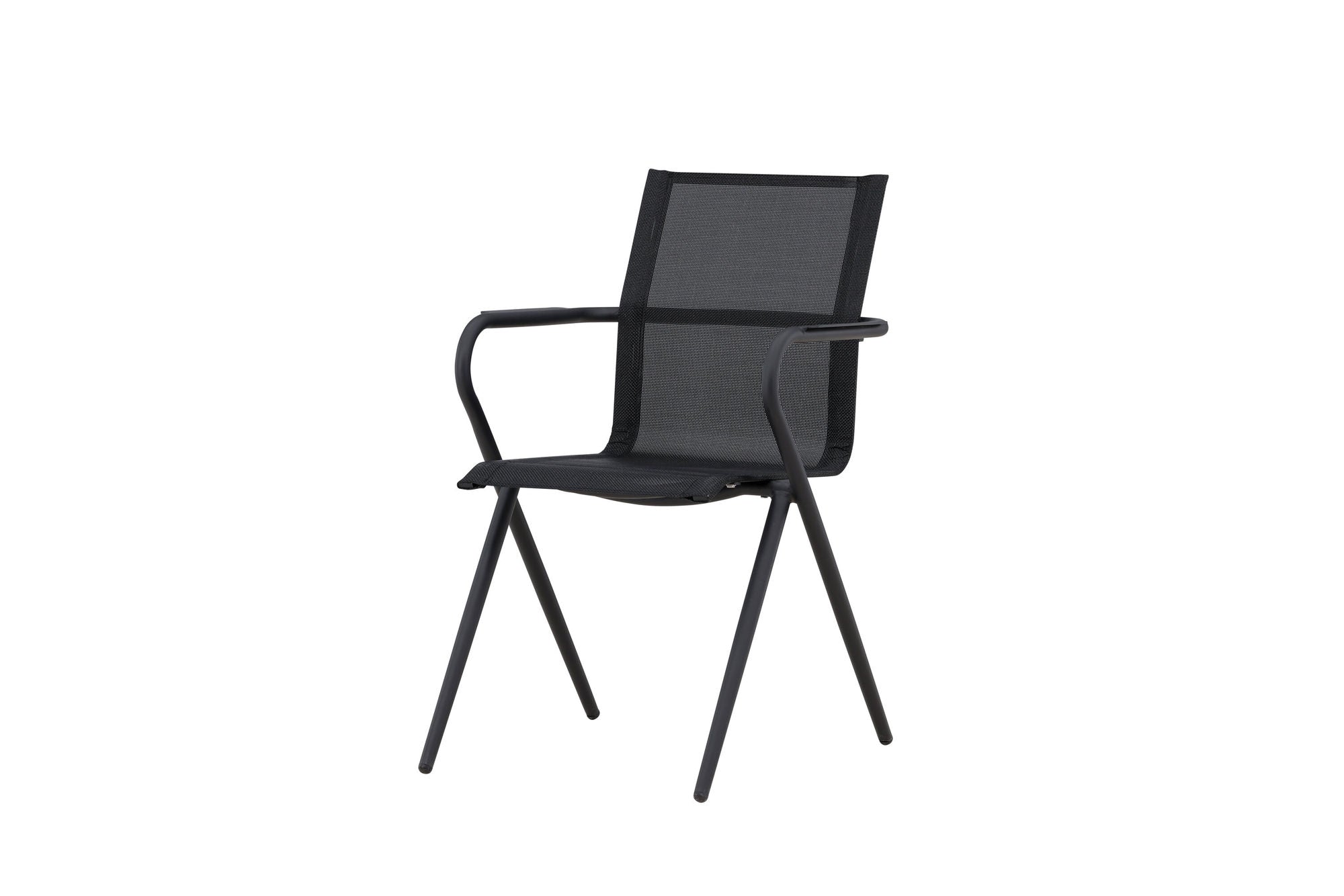Venture Home Alina Spisebordsstol 6-pack - Black Alu / Black Textilene (Stackable stol)