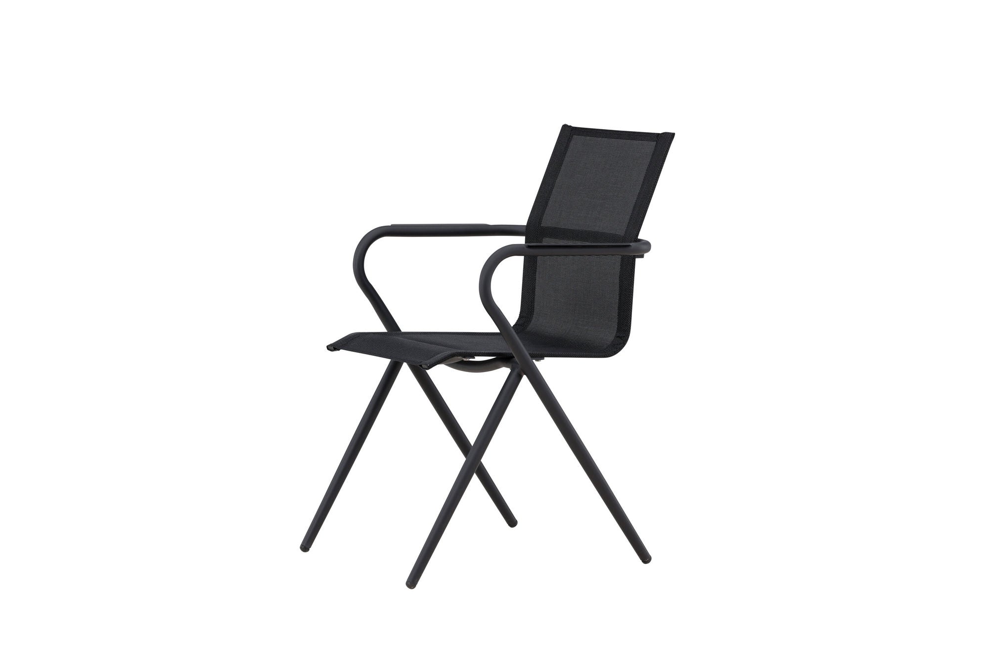 Venture Home Alina Spisebordsstol 6-pack - Black Alu / Black Textilene (Stackable stol)