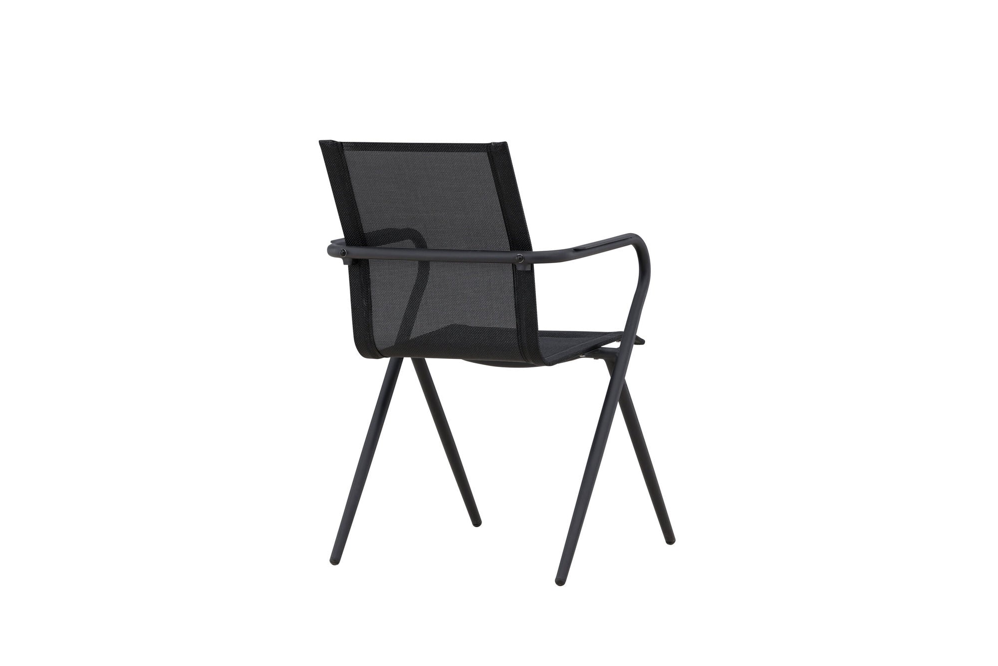 Venture Home Alina Spisebordsstol 6-pack - Black Alu / Black Textilene (Stackable stol)