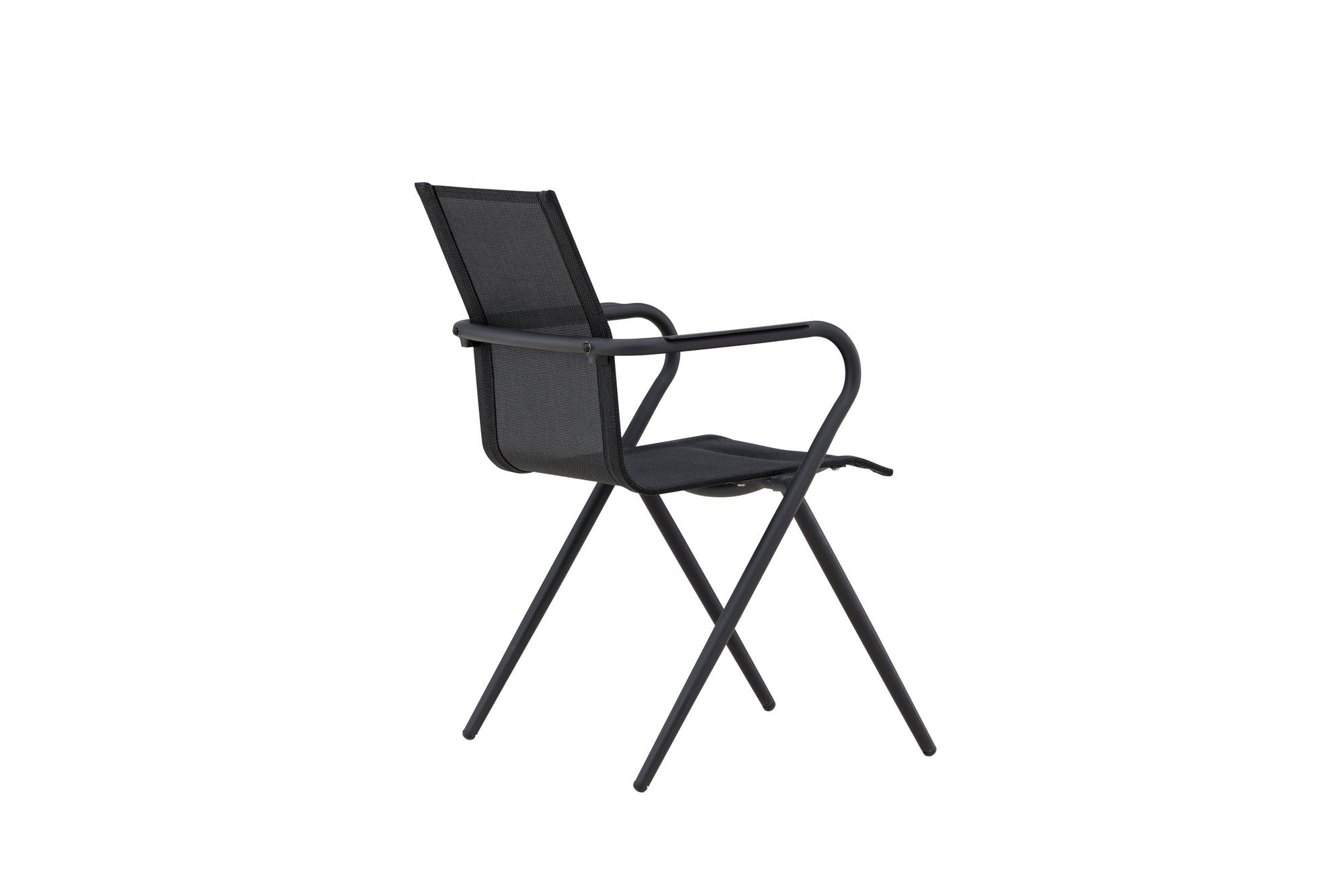 Venture Home Alina Spisebordsstol 6-pack - Black Alu / Black Textilene (Stackable stol)
