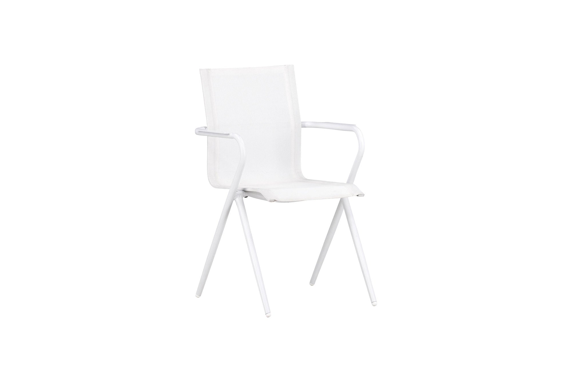 Venture Home Alina Spisebordsstol 6-pack - White Alu / White Textilene (Stackable stol)