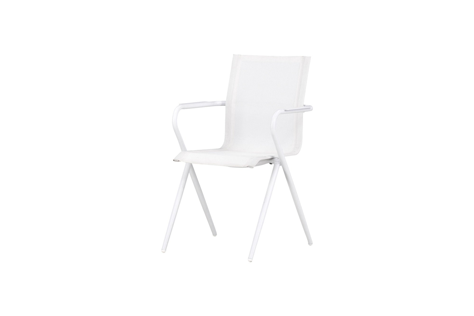 Venture Home Alina Spisebordsstol 6-pack - White Alu / White Textilene (Stackable stol)