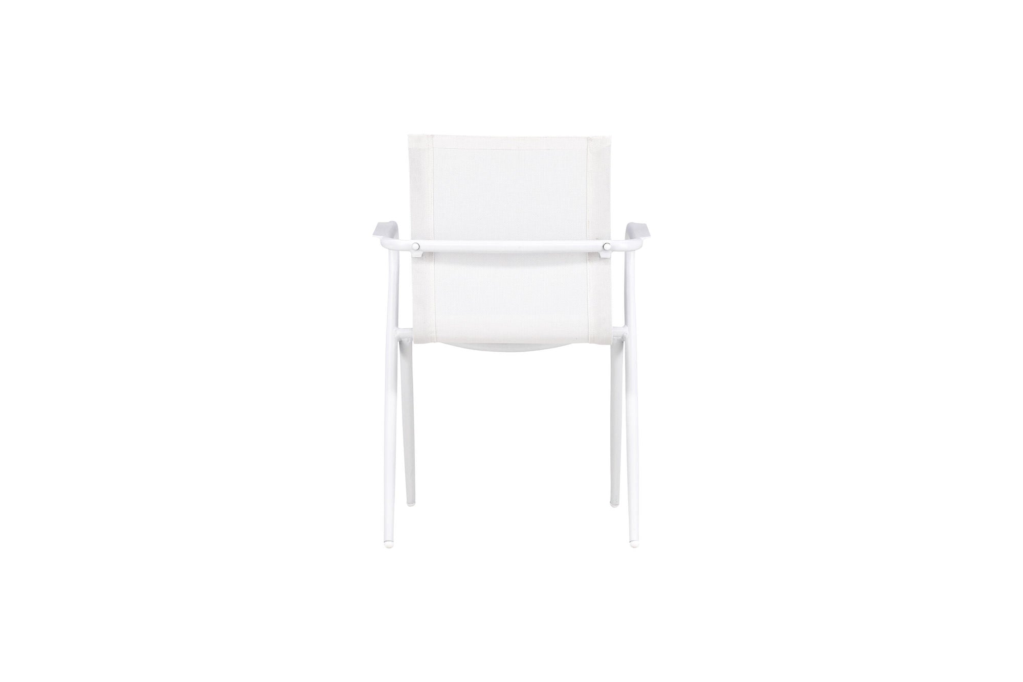 Venture Home Alina Spisebordsstol 6-pack - White Alu / White Textilene (Stackable stol)