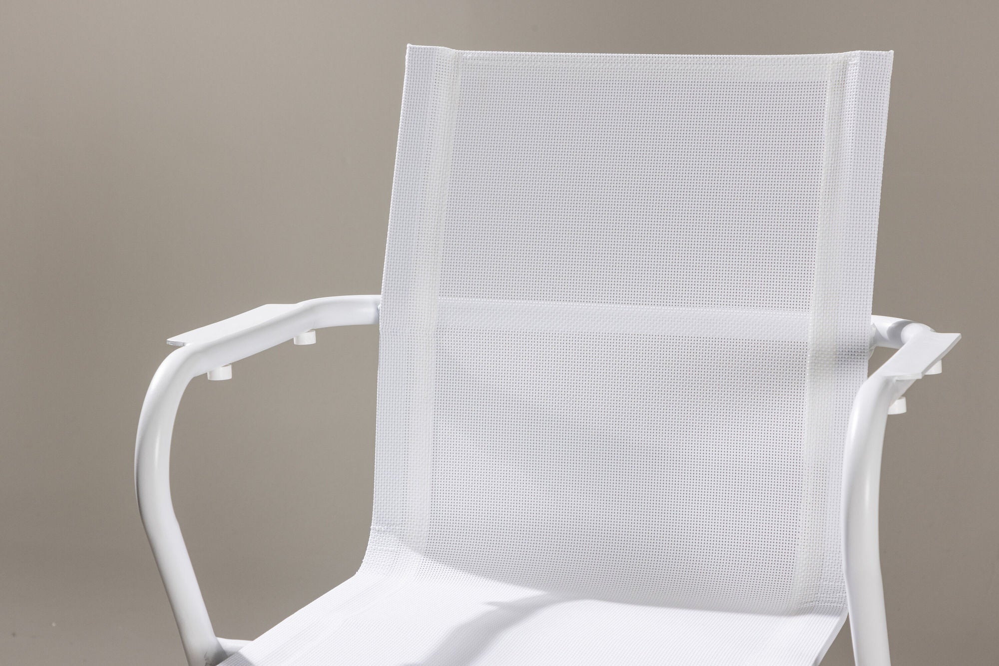 Venture Home Alina Spisebordsstol 6-pack - White Alu / White Textilene (Stackable stol)
